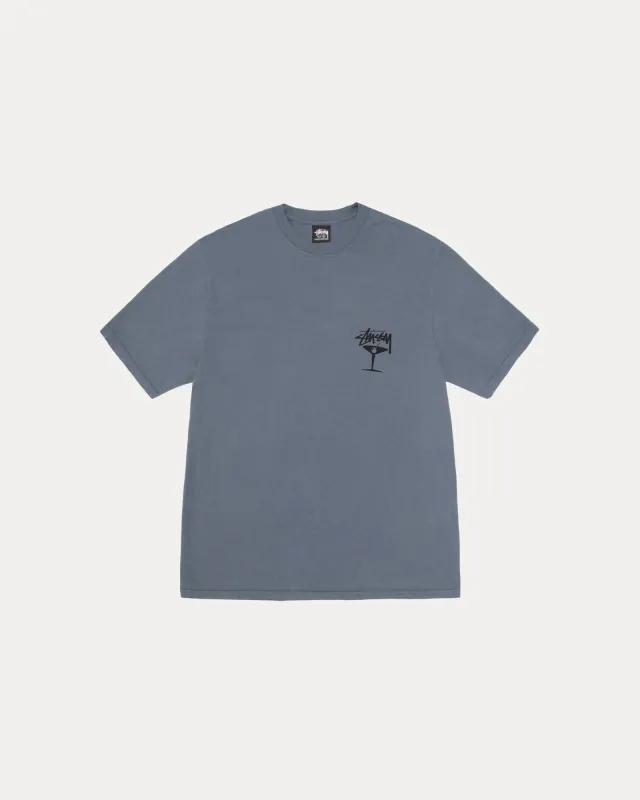 MARTINI TEE PIGMENT DYED sold by Stussy
