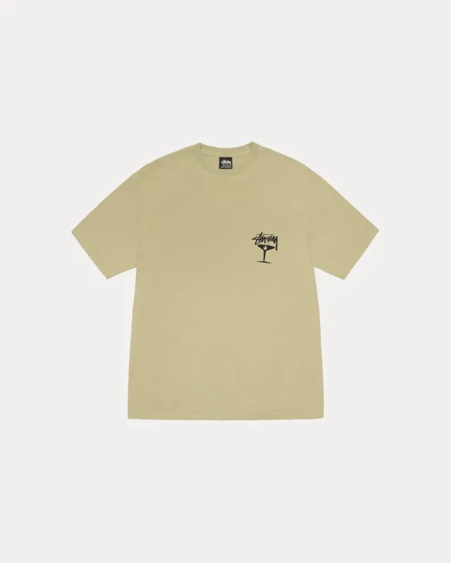 MARTINI TEE PIGMENT DYED sold by Stussy