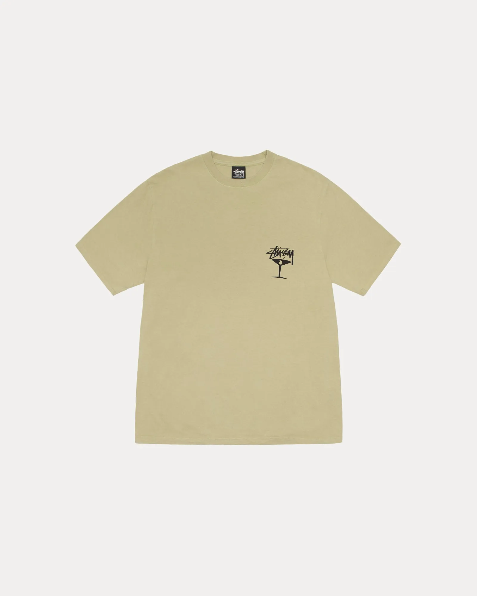 MARTINI TEE PIGMENT DYED sold by Stussy