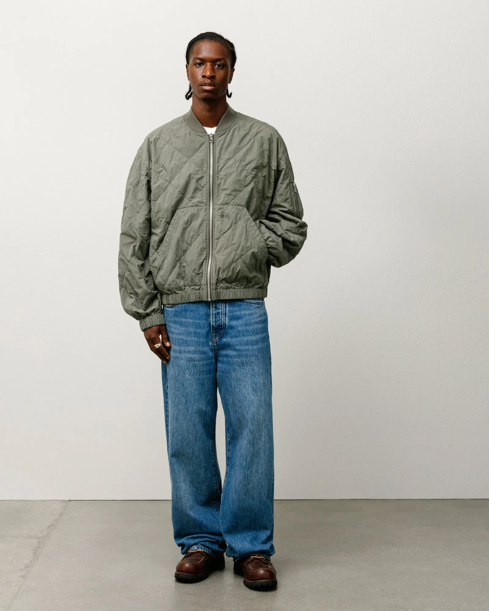 LIGHTWEIGHT COTTON BOMBER sold by Stussy