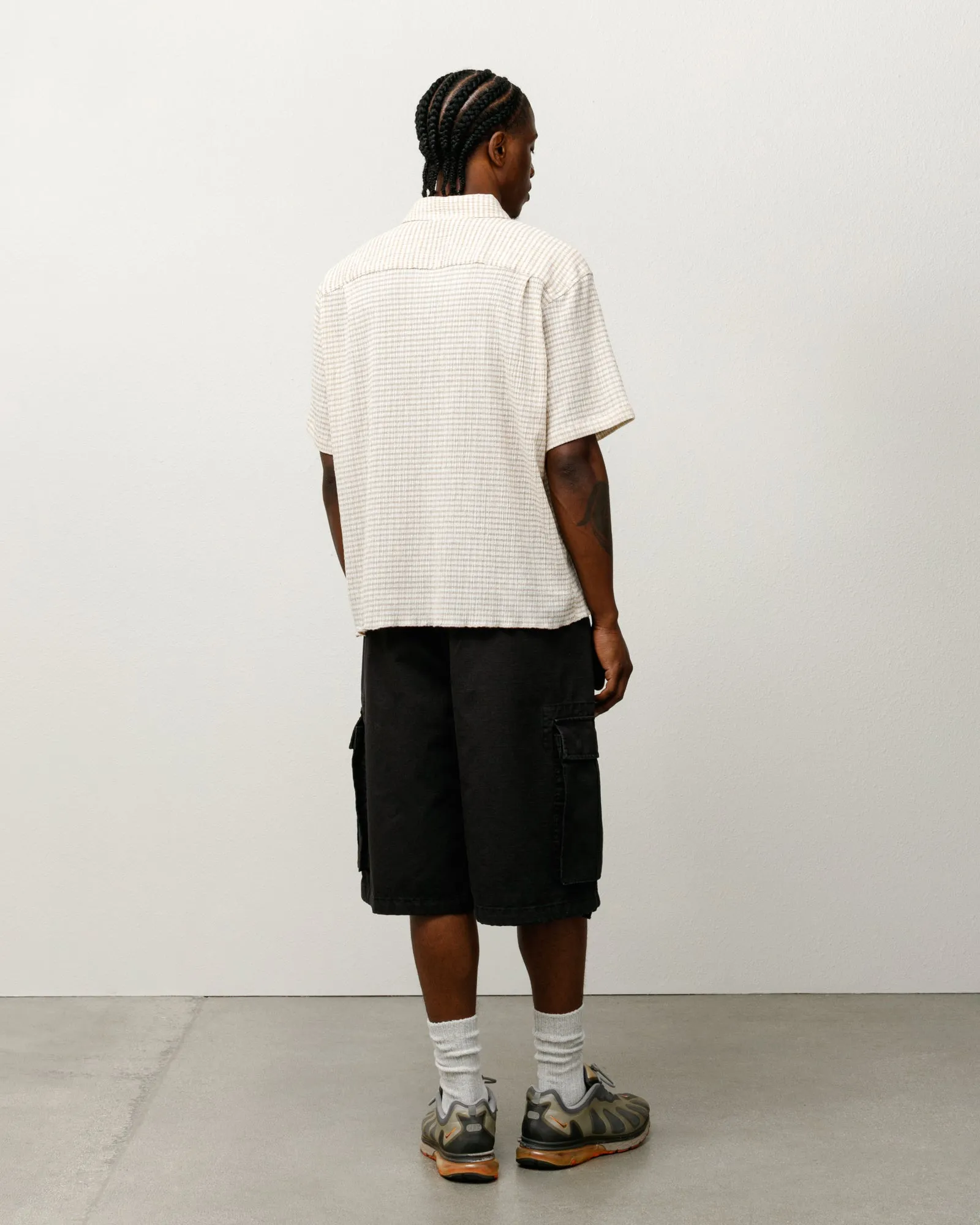 CRINKLED CHECK SS SHIRT | Parallel