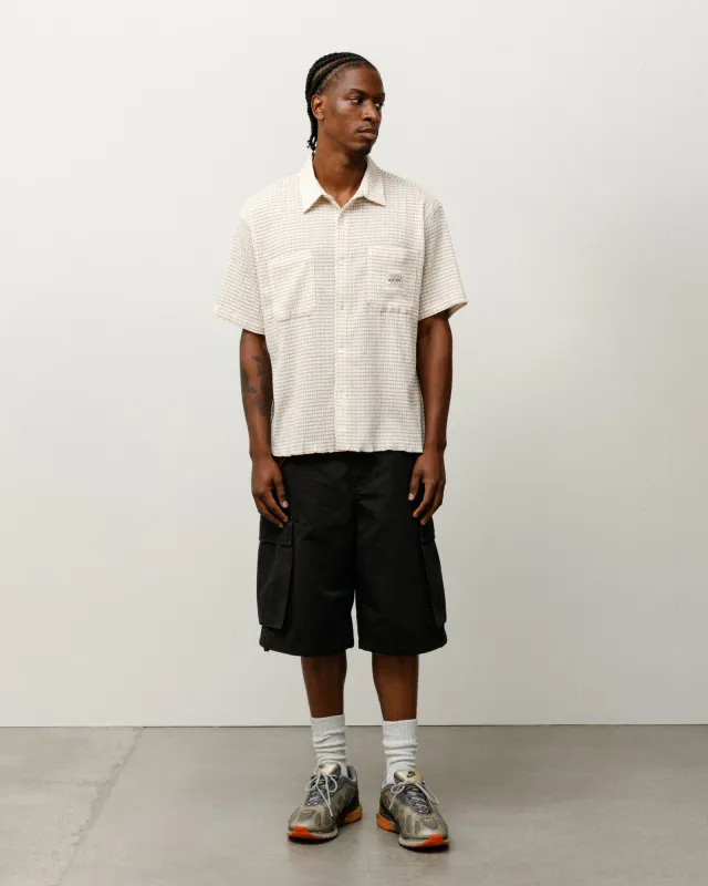 CRINKLED CHECK SS SHIRT sold by Stussy