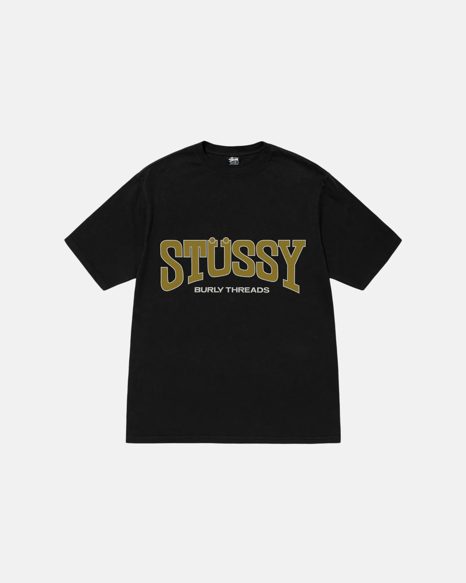 BURLY THREADS TEE PIGMENT DYED sold by Stussy