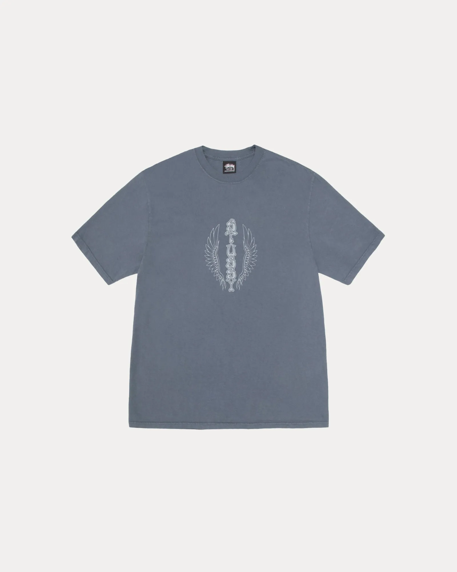 WES WINGS TEE PIGMENT DYED sold by Stussy