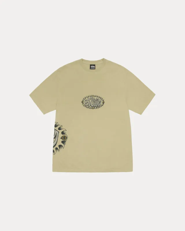 WAVE OVAL TEE PIGMENT DYED sold by Stussy