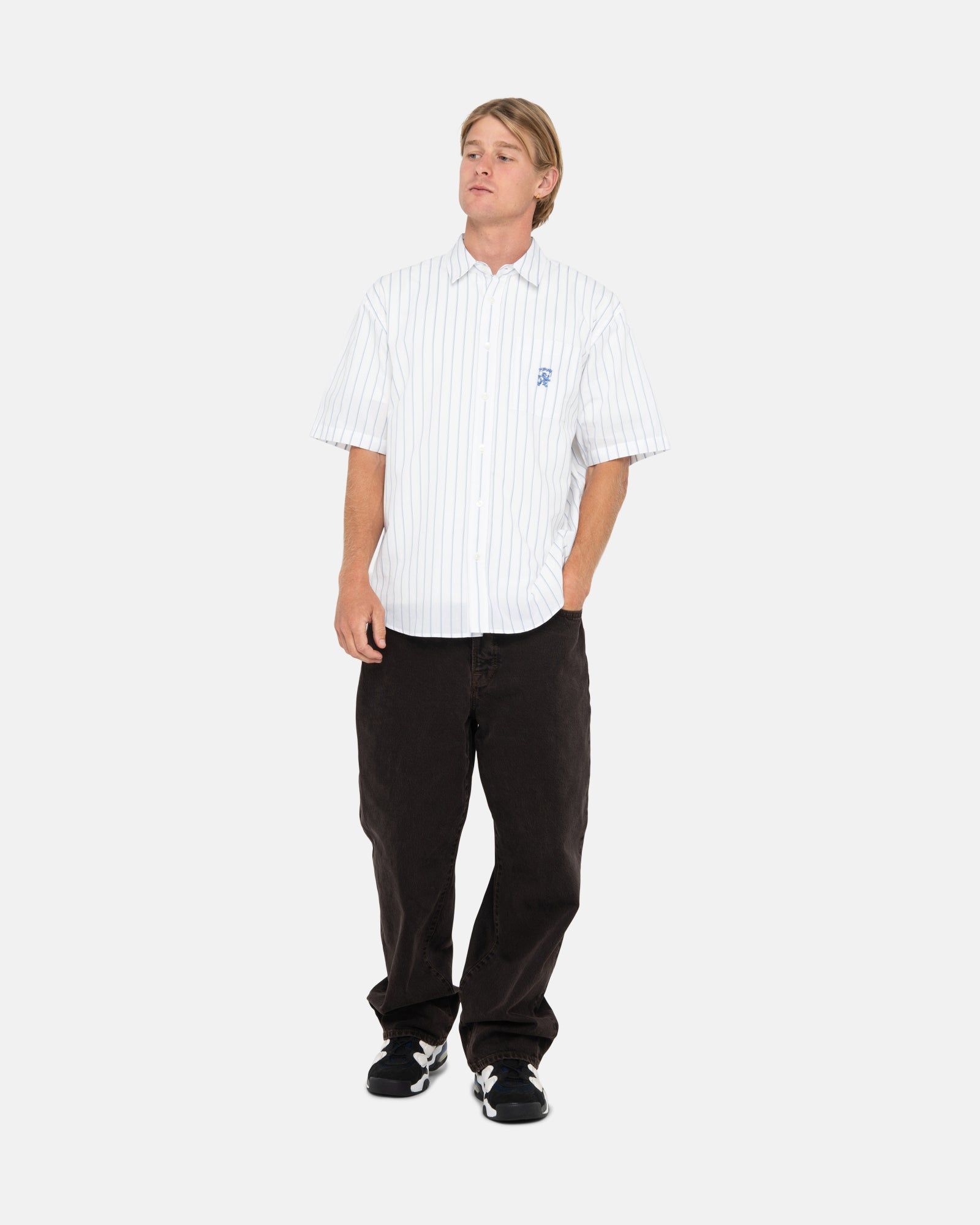 BOXY STRIPED SHIRT sold by Stussy product image thumbnail 4