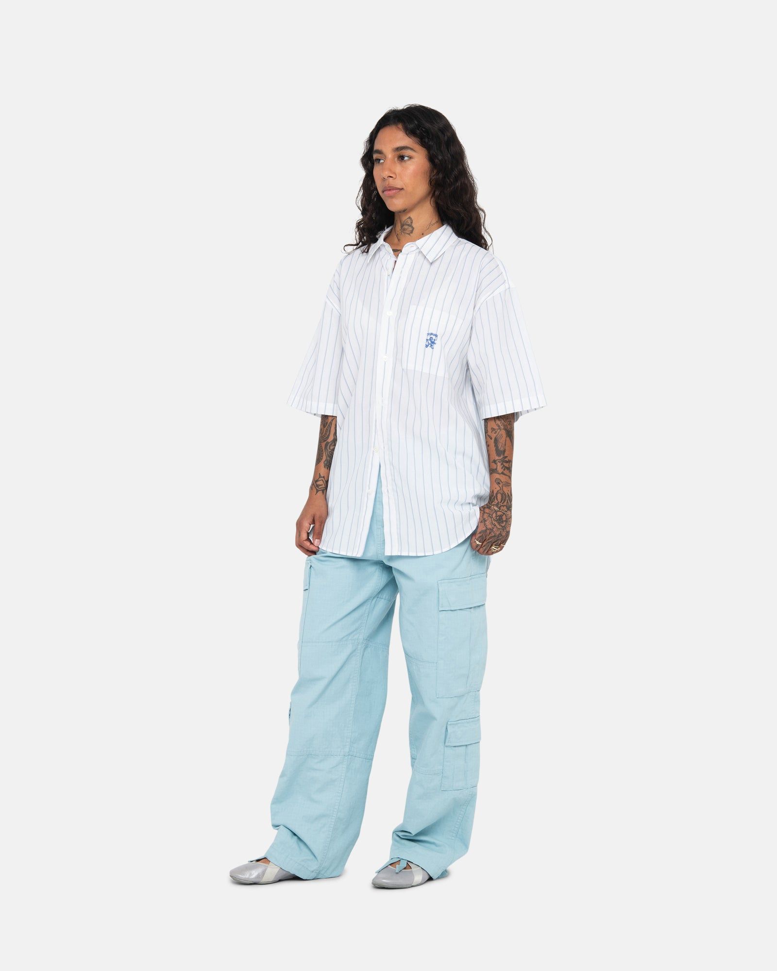 BOXY STRIPED SHIRT sold by Stussy product image thumbnail 8