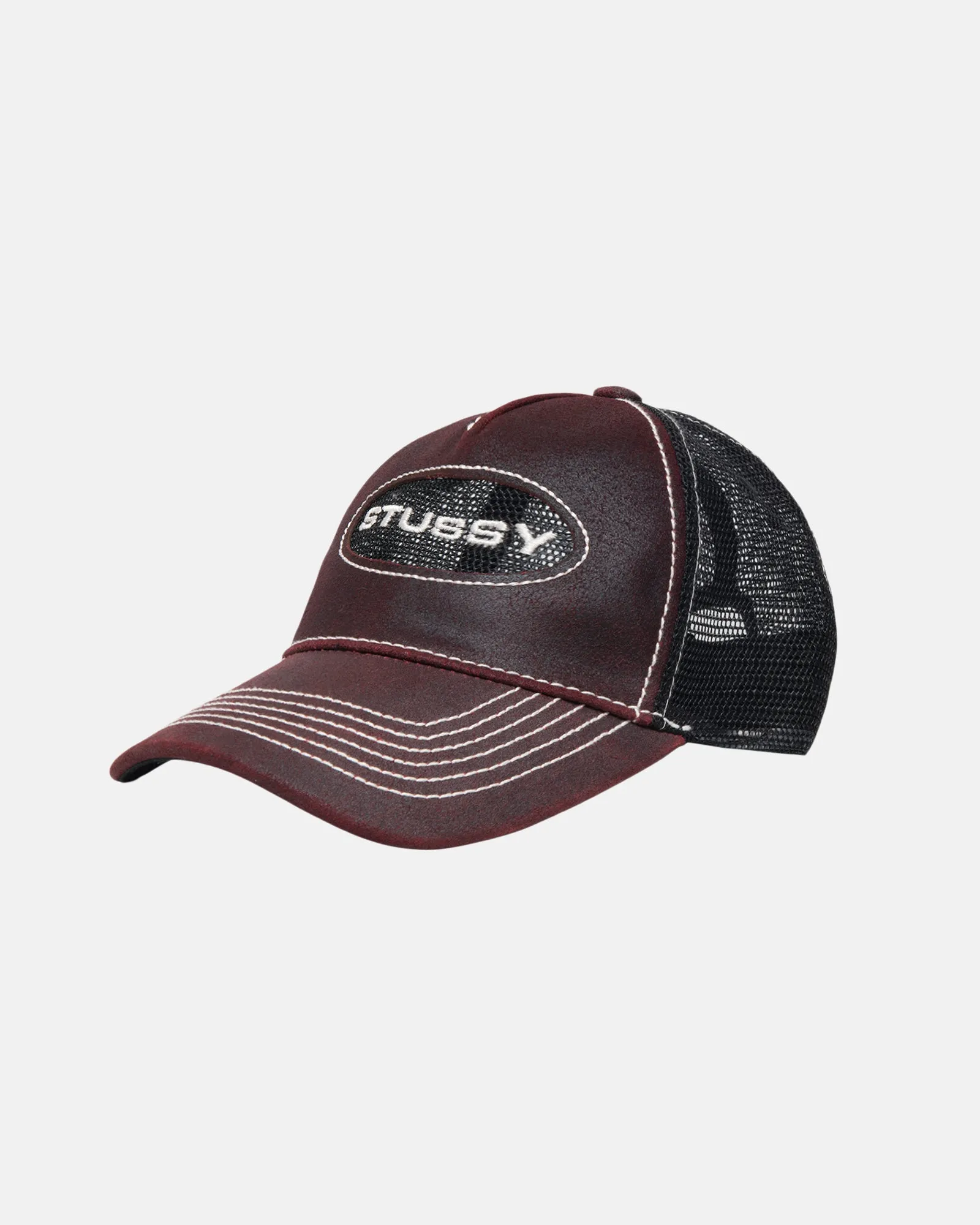 LOW PRO TRUCKER CUT-OUT LEATHER SNAPBACK sold by Stussy product image thumbnail 2