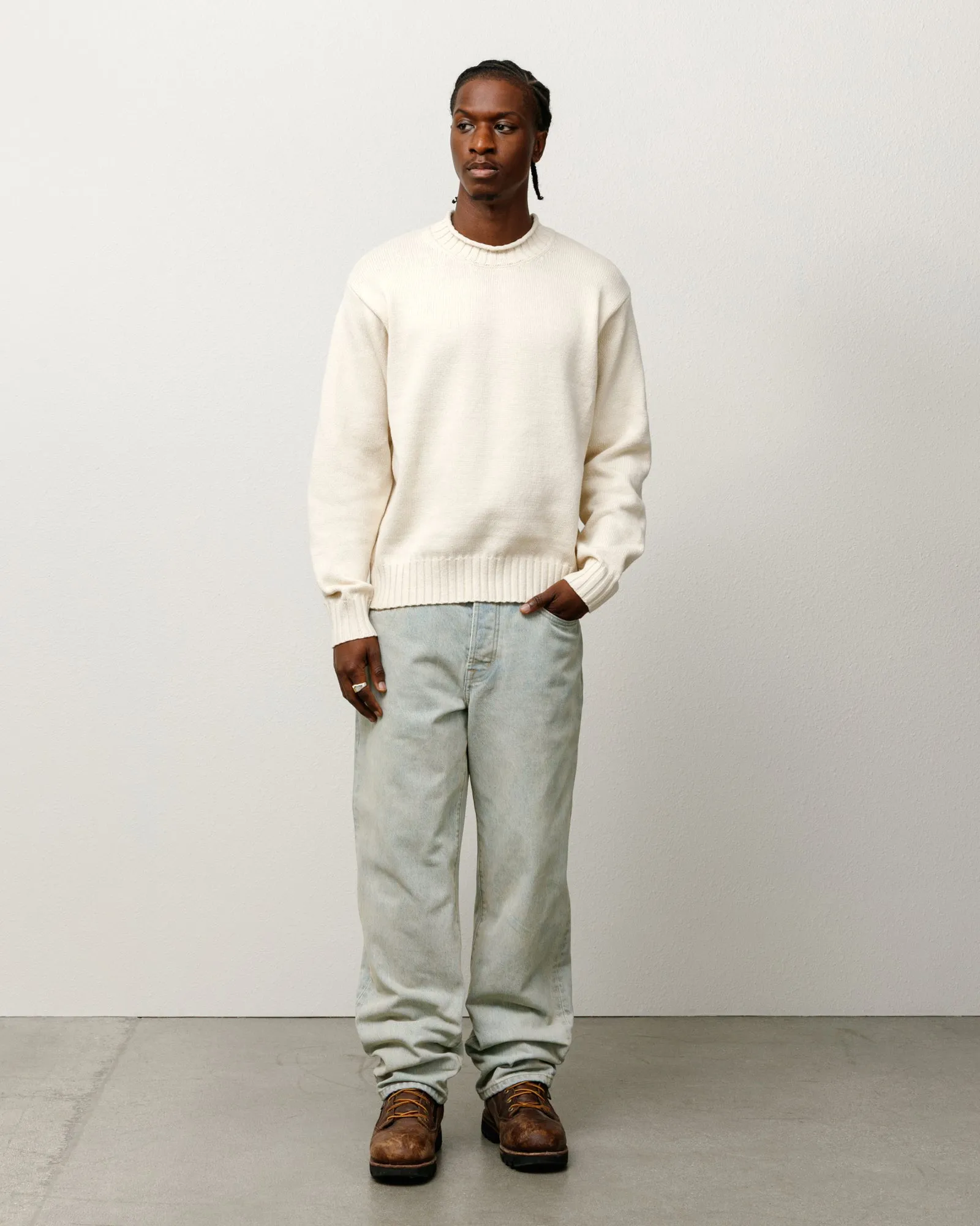 SURFMAN MOCK SWEATER sold by Stussy