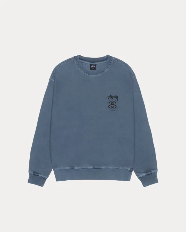 STOCK LINK CREW PIGMENT DYED sold by Stussy