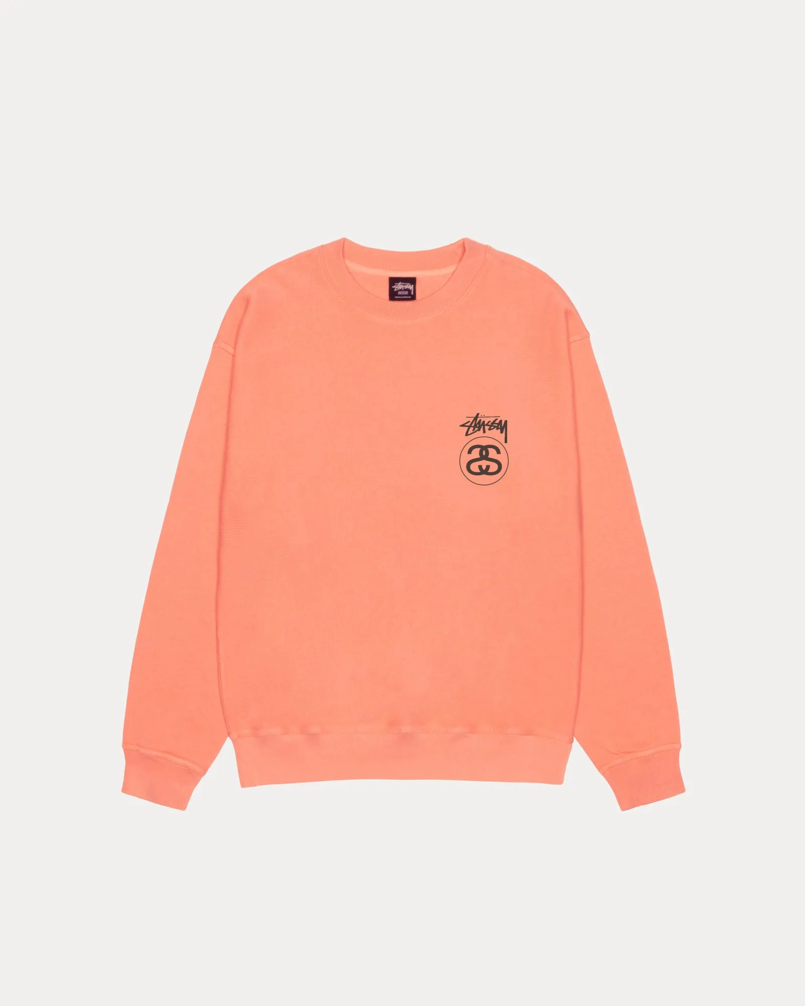 STOCK LINK CREW PIGMENT DYED sold by Stussy