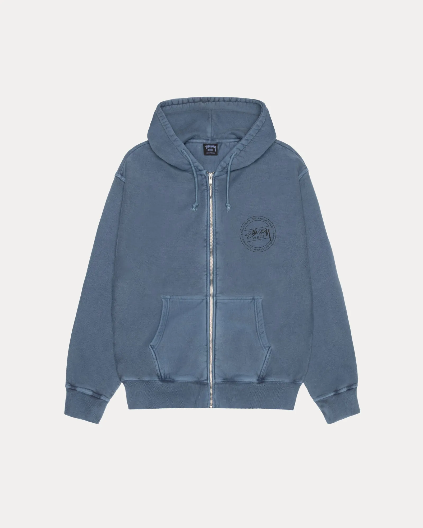 STÜSSY WEAR ZIP HOODIE PIGMENT DYED sold by Stussy