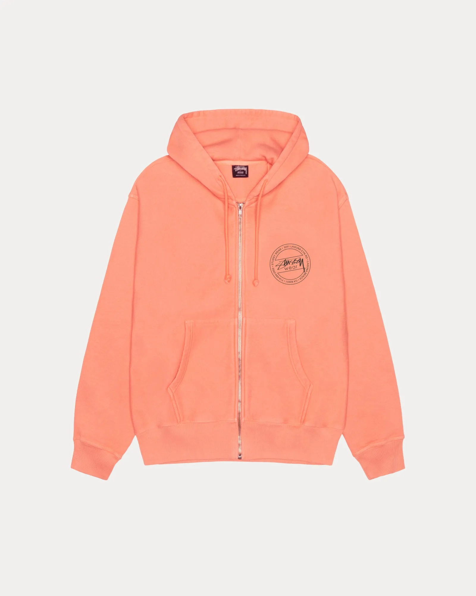 STÜSSY WEAR ZIP HOODIE PIGMENT DYED sold by Stussy