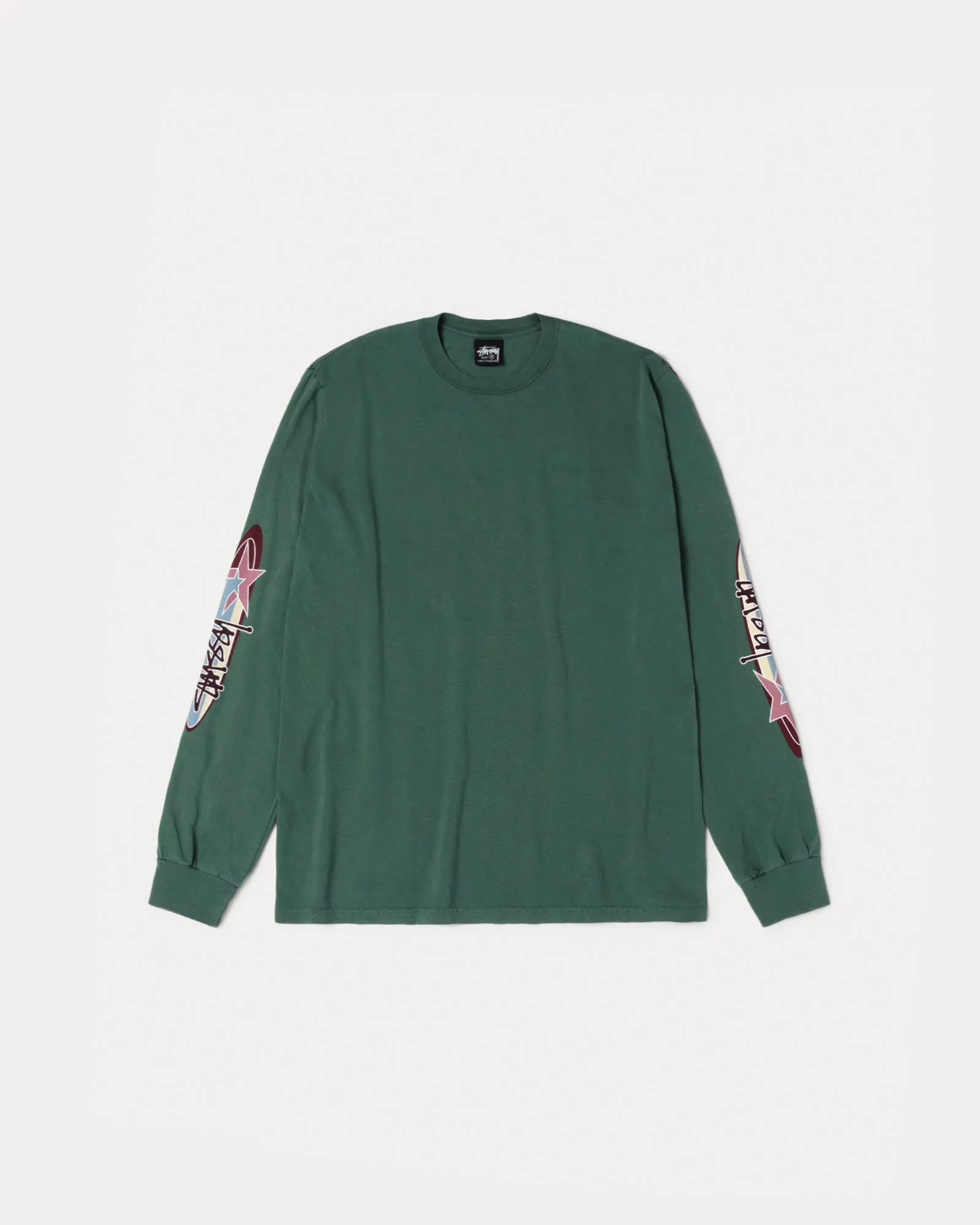 TWO STAR LS TEE PIGMENT DYED sold by Stussy