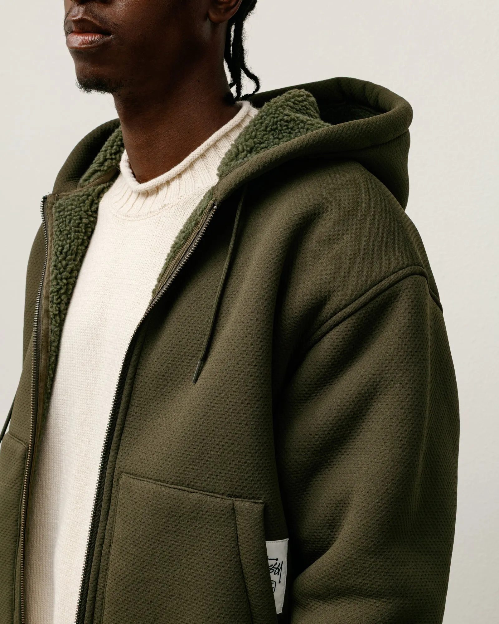 BONDED SHERPA HOODIE sold by Stussy product image thumbnail 3