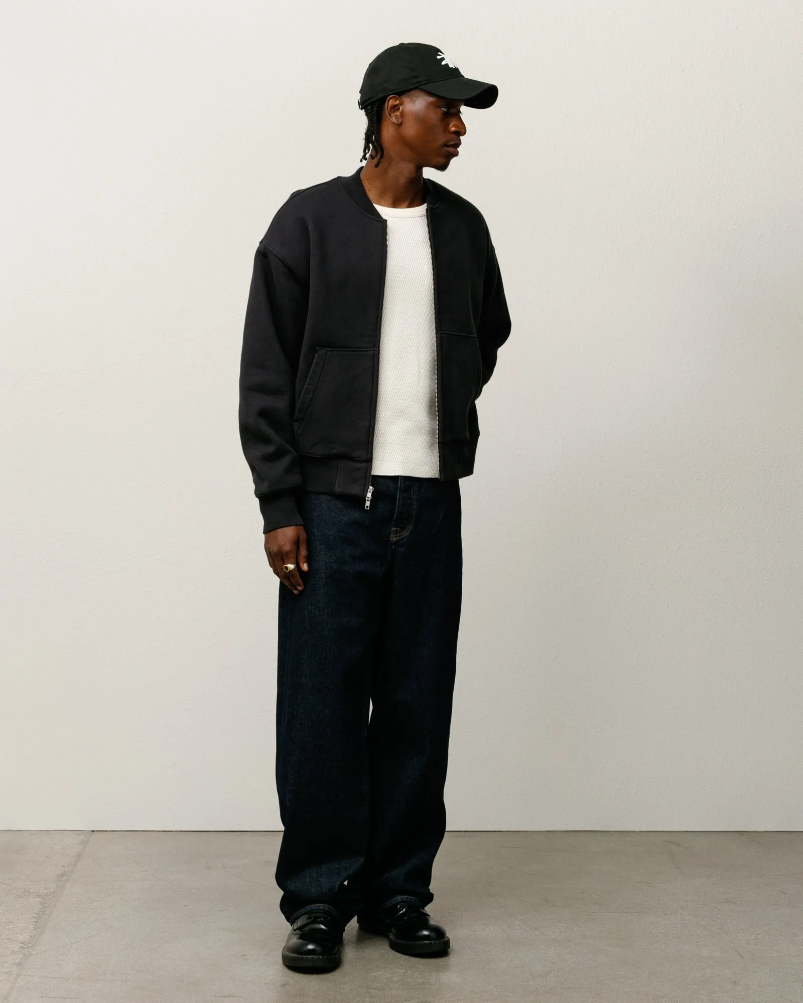 THERMAL LINED FLEECE BOMBER sold by Stussy