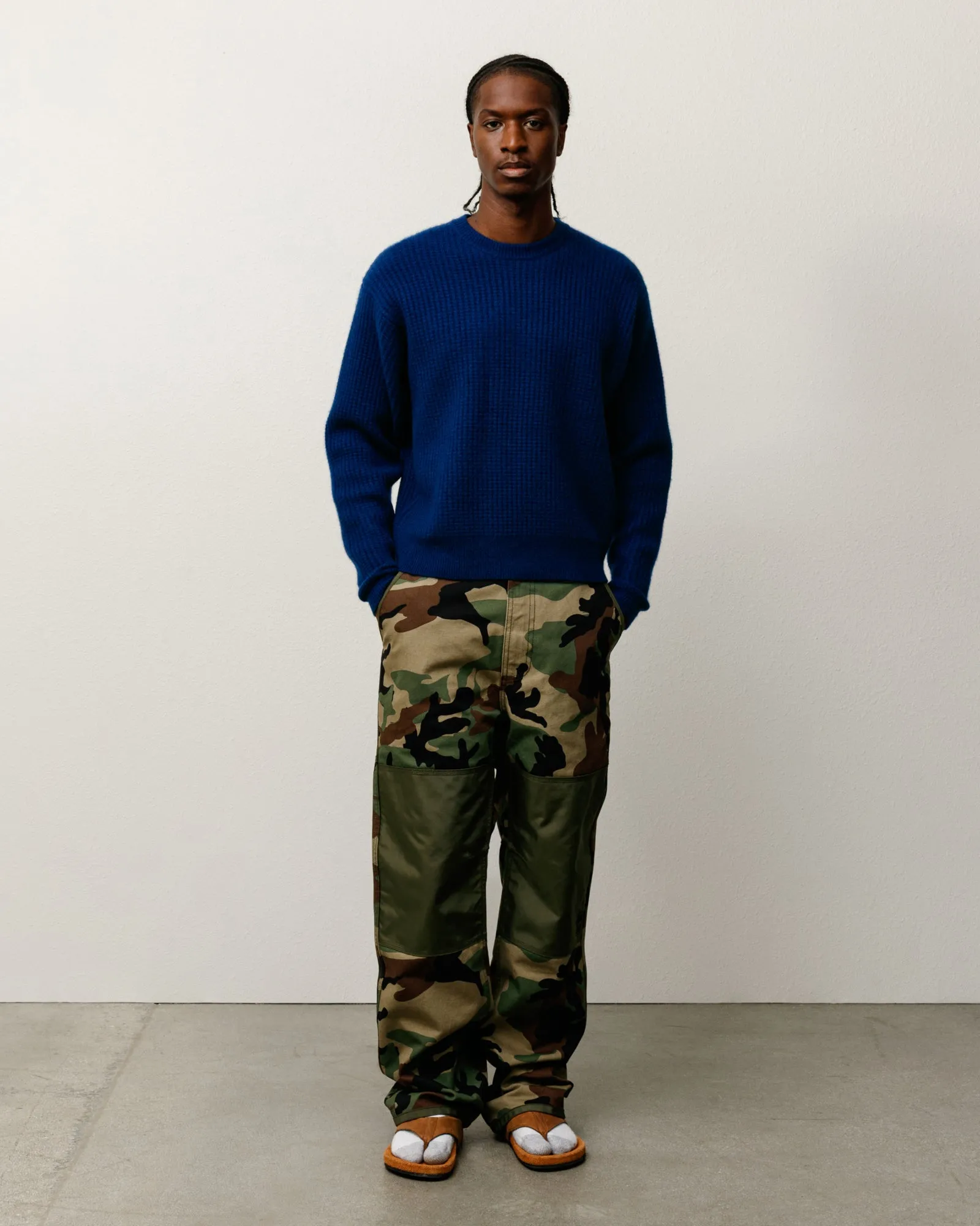 WAFFLE CASHMERE CREW sold by Stussy