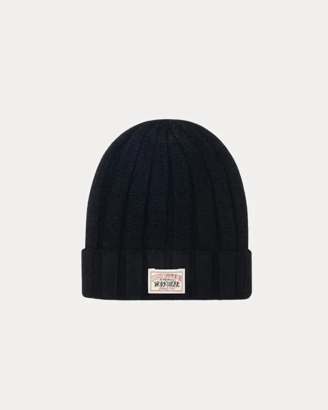 CUFF BEANIE WORKGEAR PATCH made by Stussy