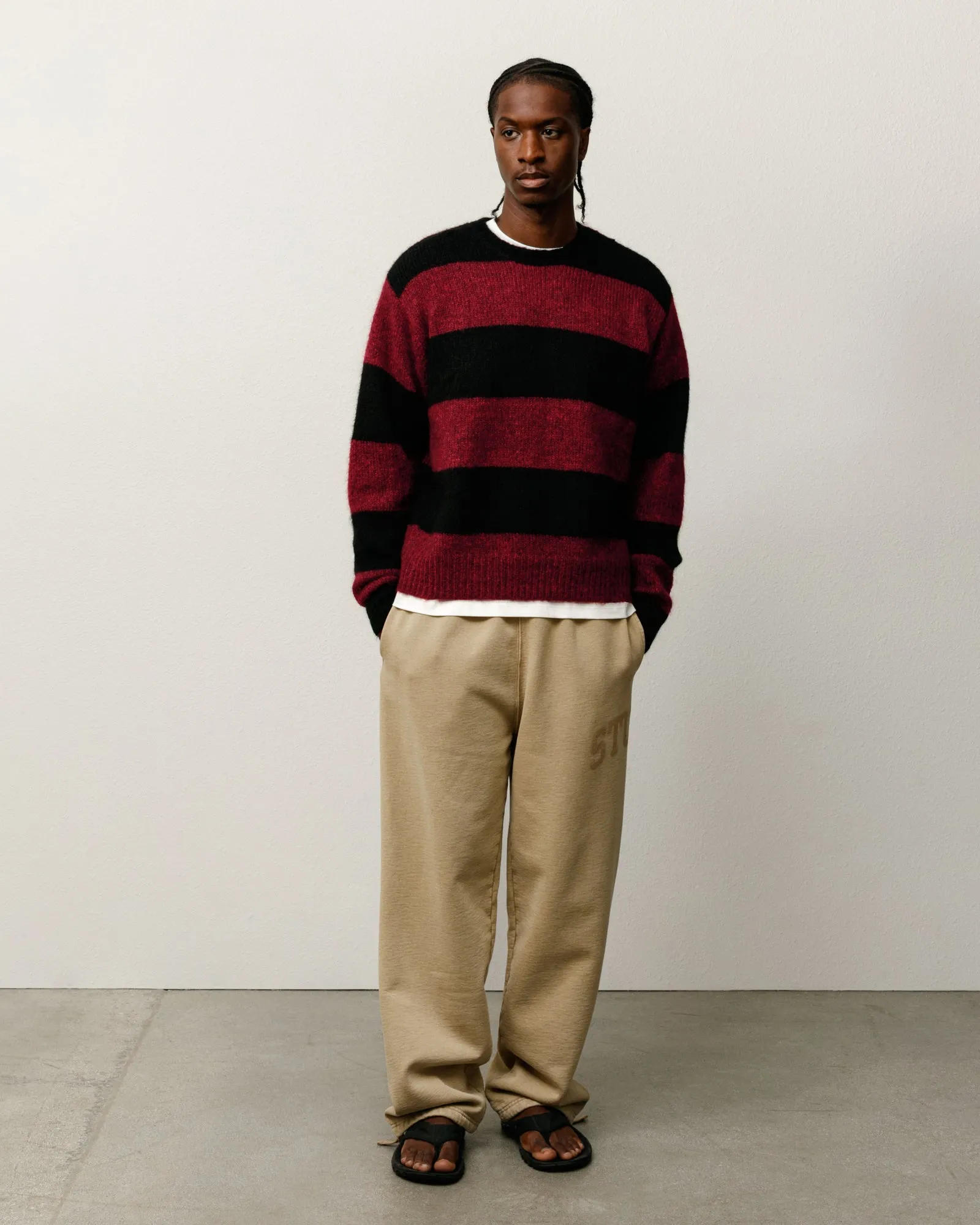 BIG STRIPE CREW sold by Stussy