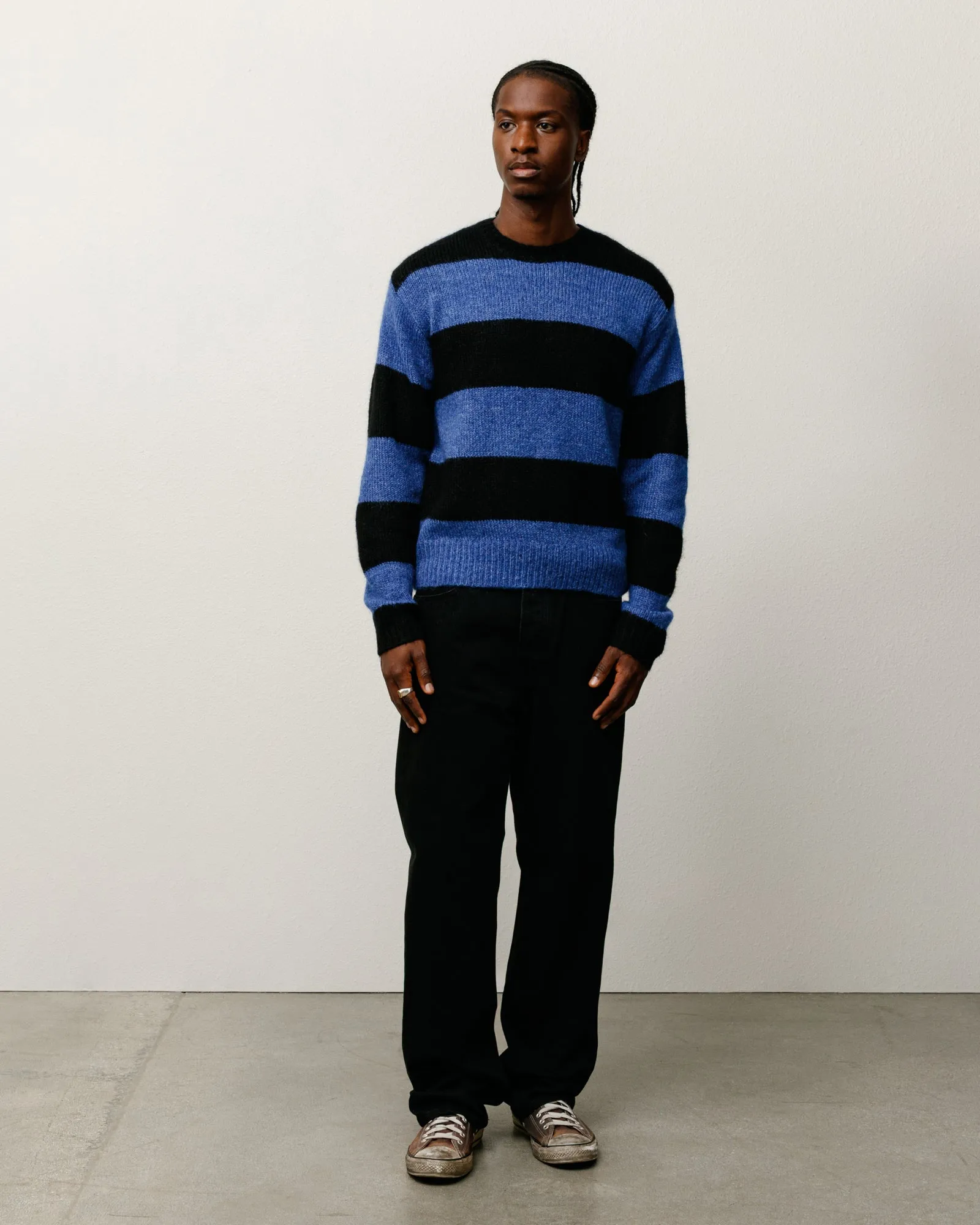 BIG STRIPE CREW sold by Stussy