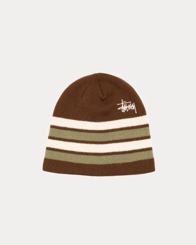 SKULLCAP BASIC STRIPE sold by Stussy