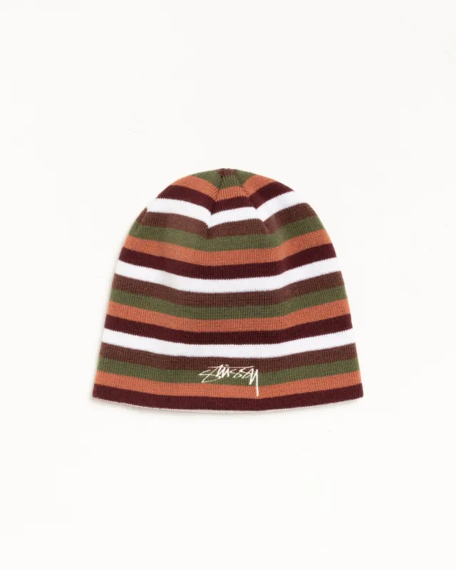 SKULLCAP SMOOTH STOCK STRIPED sold by Stussy