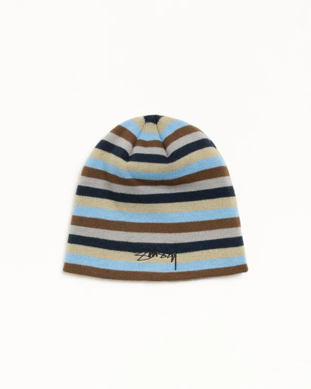 SKULLCAP SMOOTH STOCK STRIPED sold by Stussy