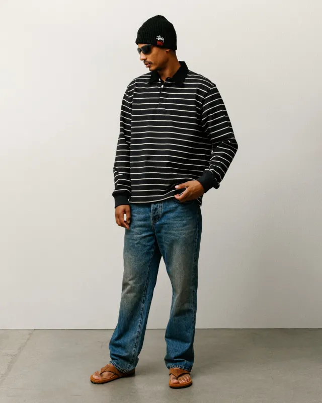 STRIPED RUGBY SHIRT sold by Stussy