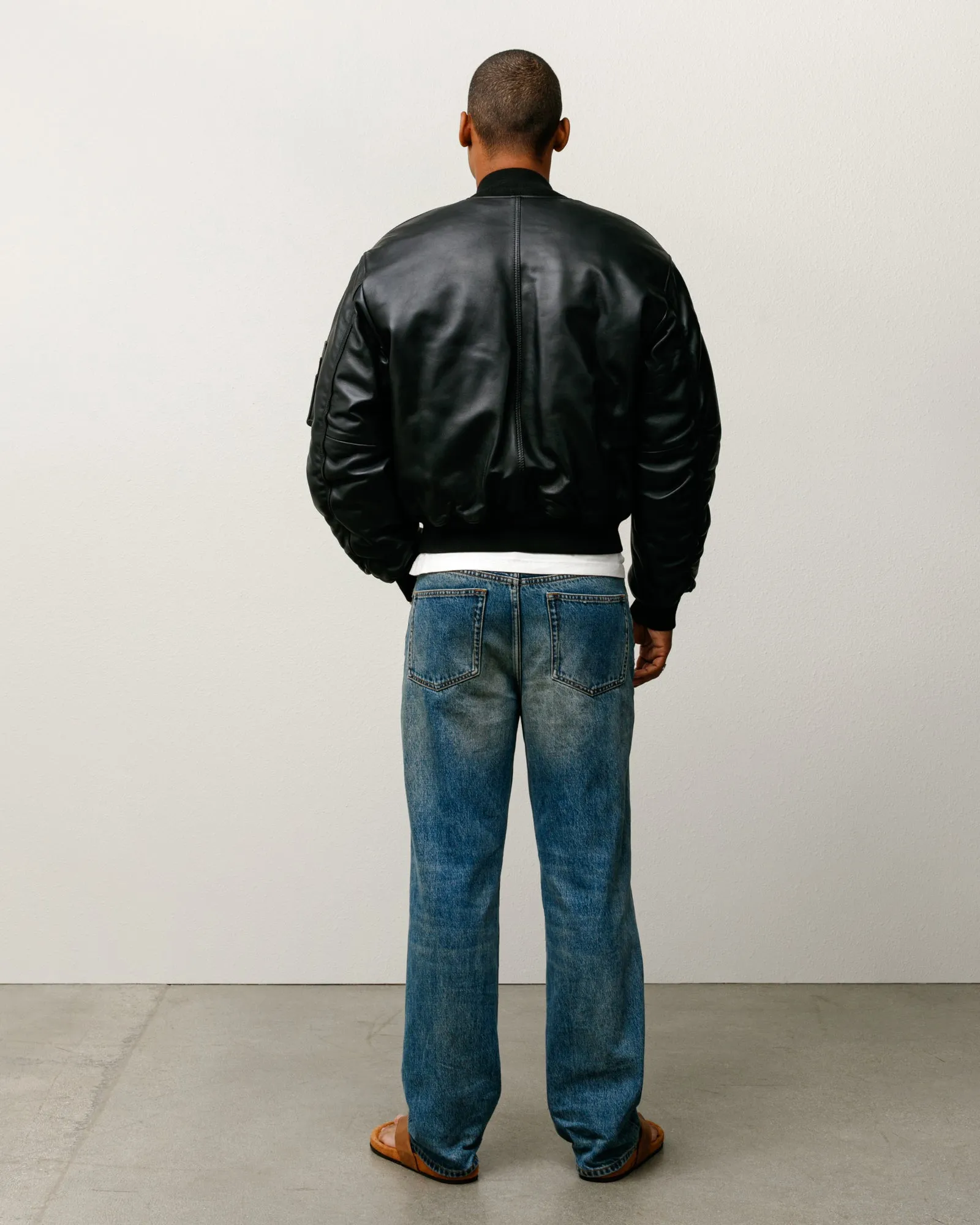 LEATHER BUILT BOMBER sold by Stussy product image thumbnail 4