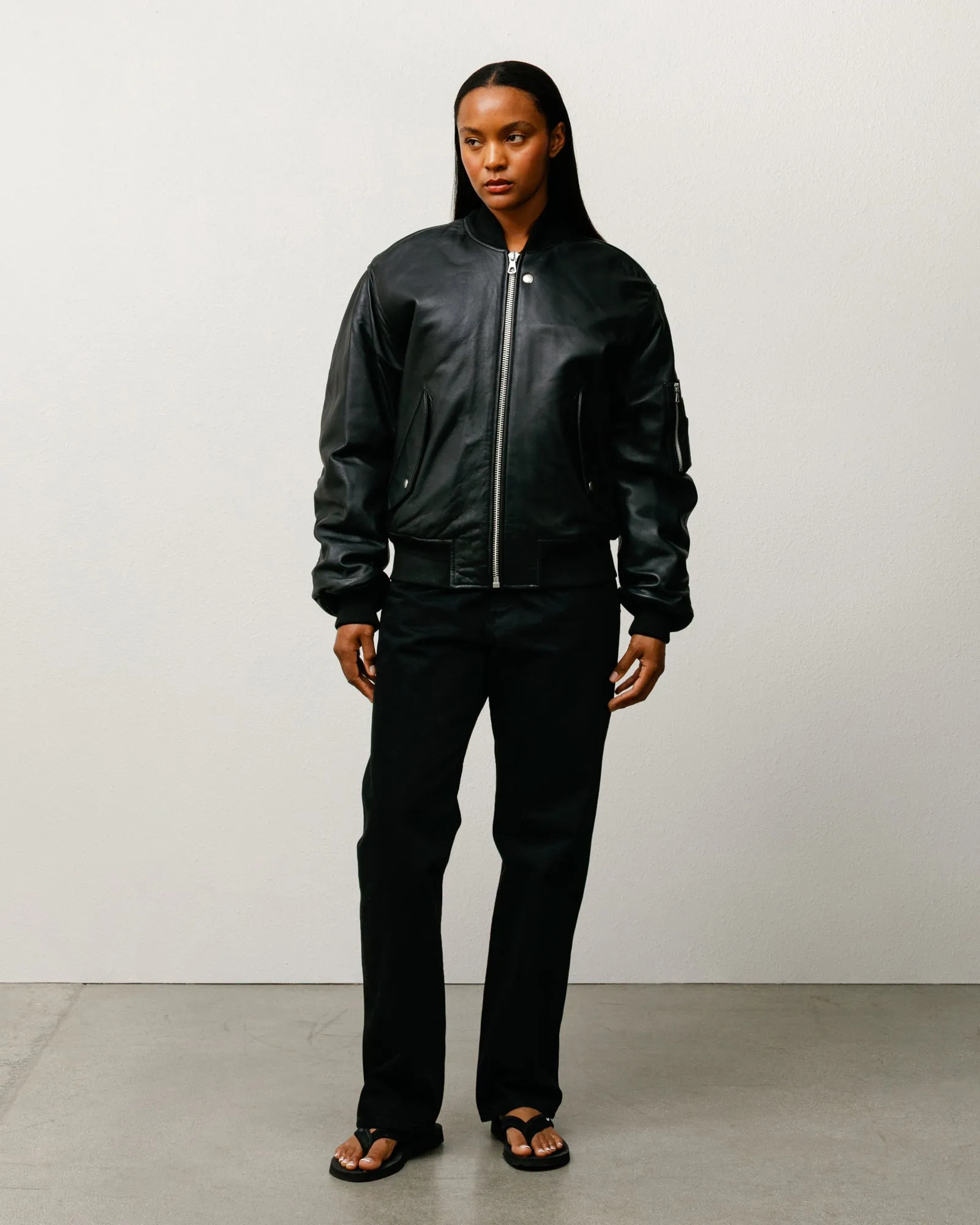 LEATHER BUILT BOMBER sold by Stussy product image thumbnail 5