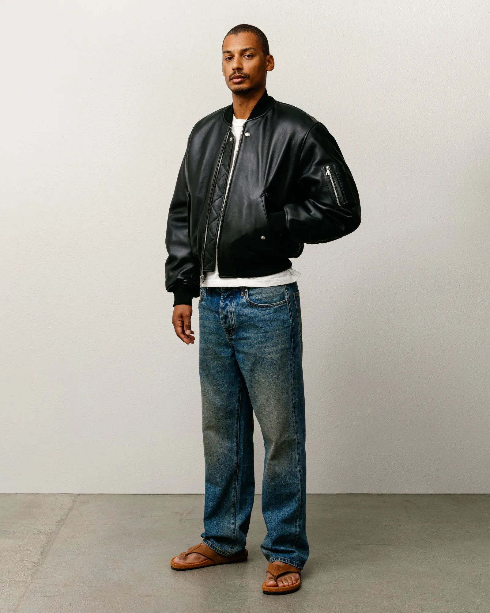 LEATHER BUILT BOMBER sold by Stussy product image thumbnail 2
