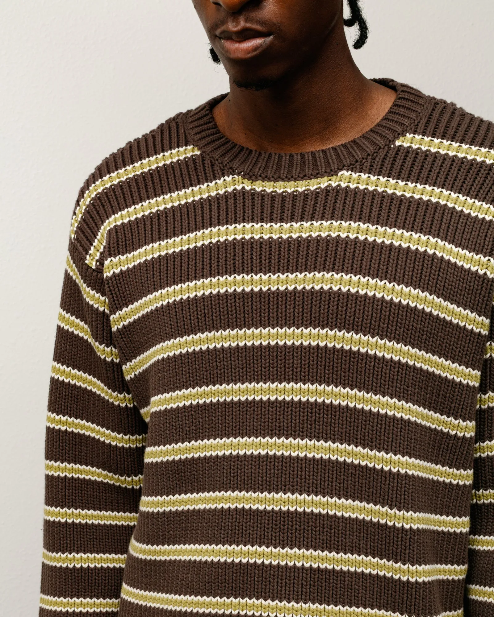 CHUNKY COTTON STRIPE SWEATER sold by Stussy product image thumbnail 2