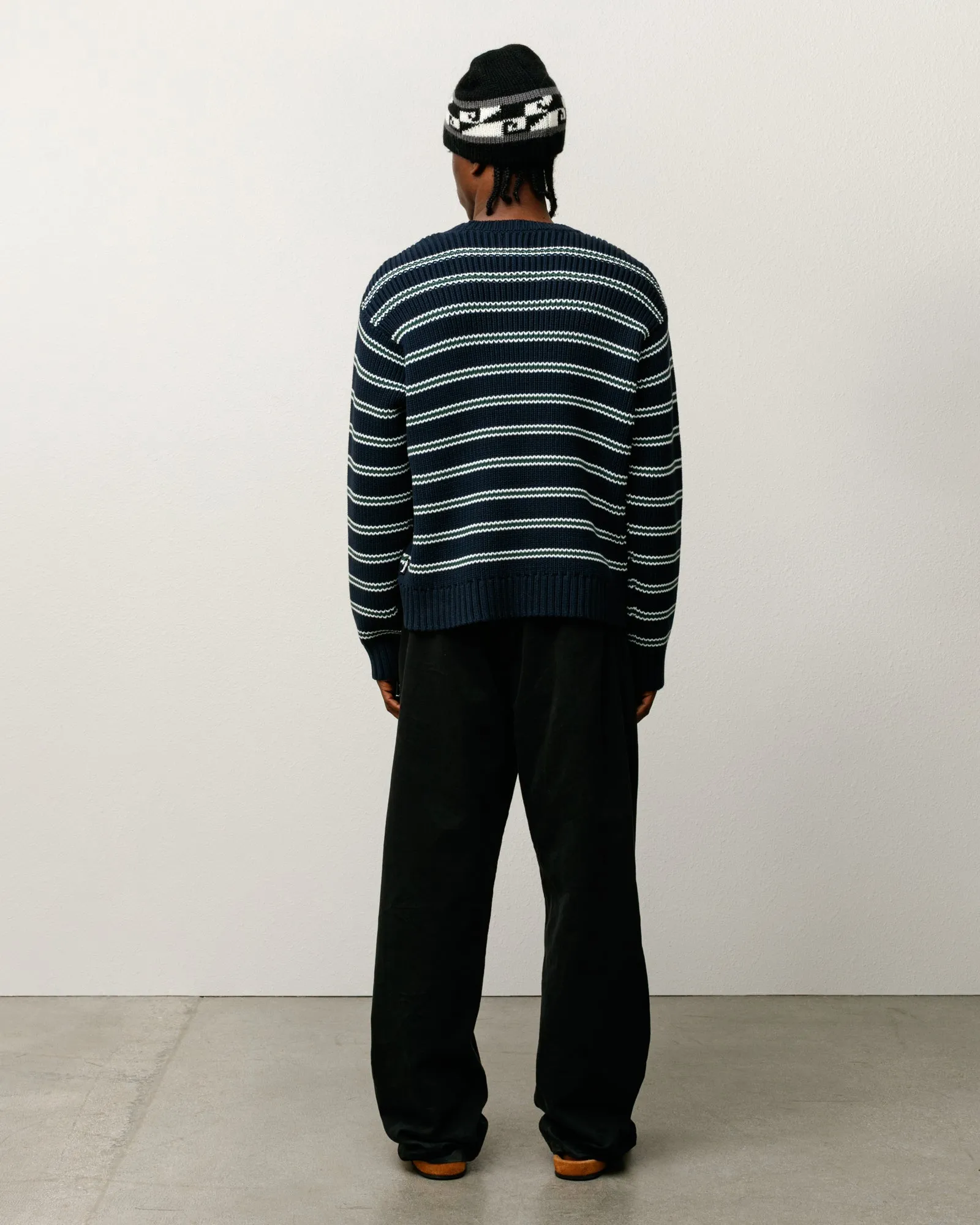 CHUNKY COTTON STRIPE SWEATER sold by Stussy product image thumbnail 3