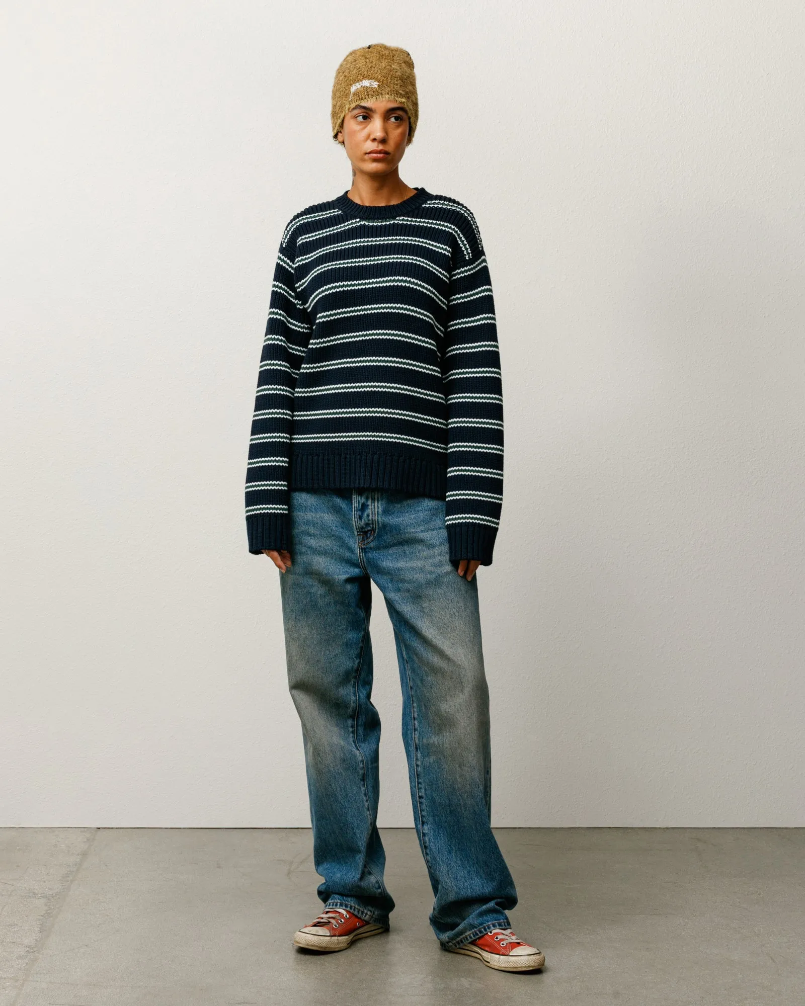 CHUNKY COTTON STRIPE SWEATER sold by Stussy product image thumbnail 4