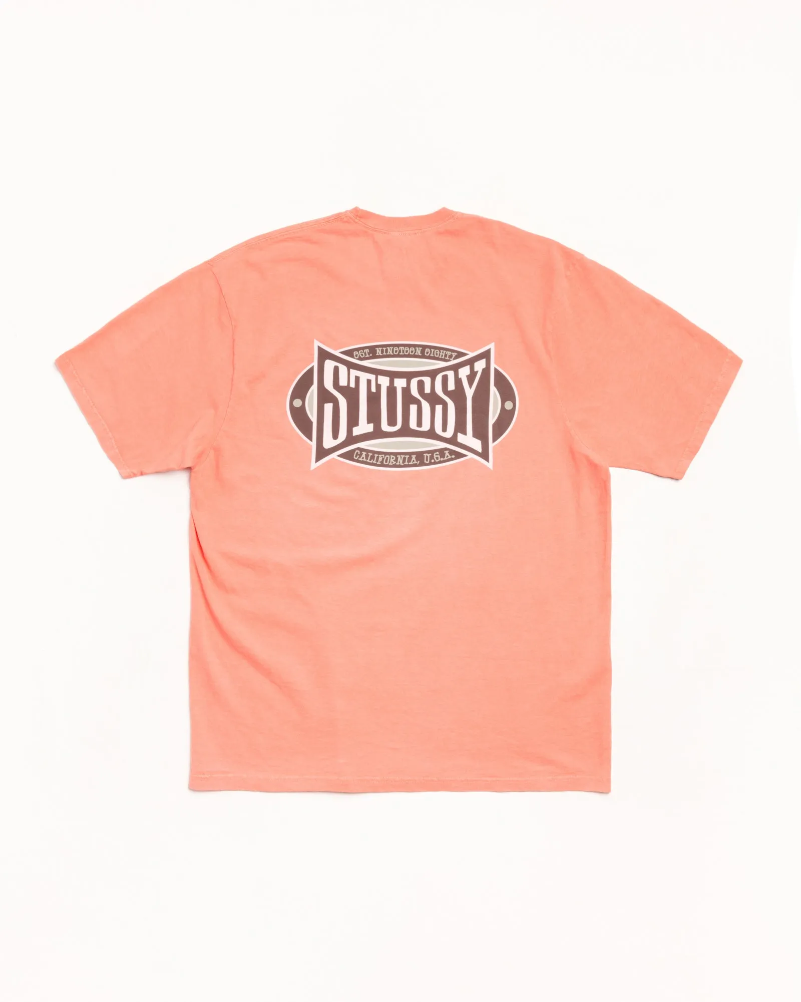 CHAMPION OVAL TEE PIGMENT DYED sold by Stussy