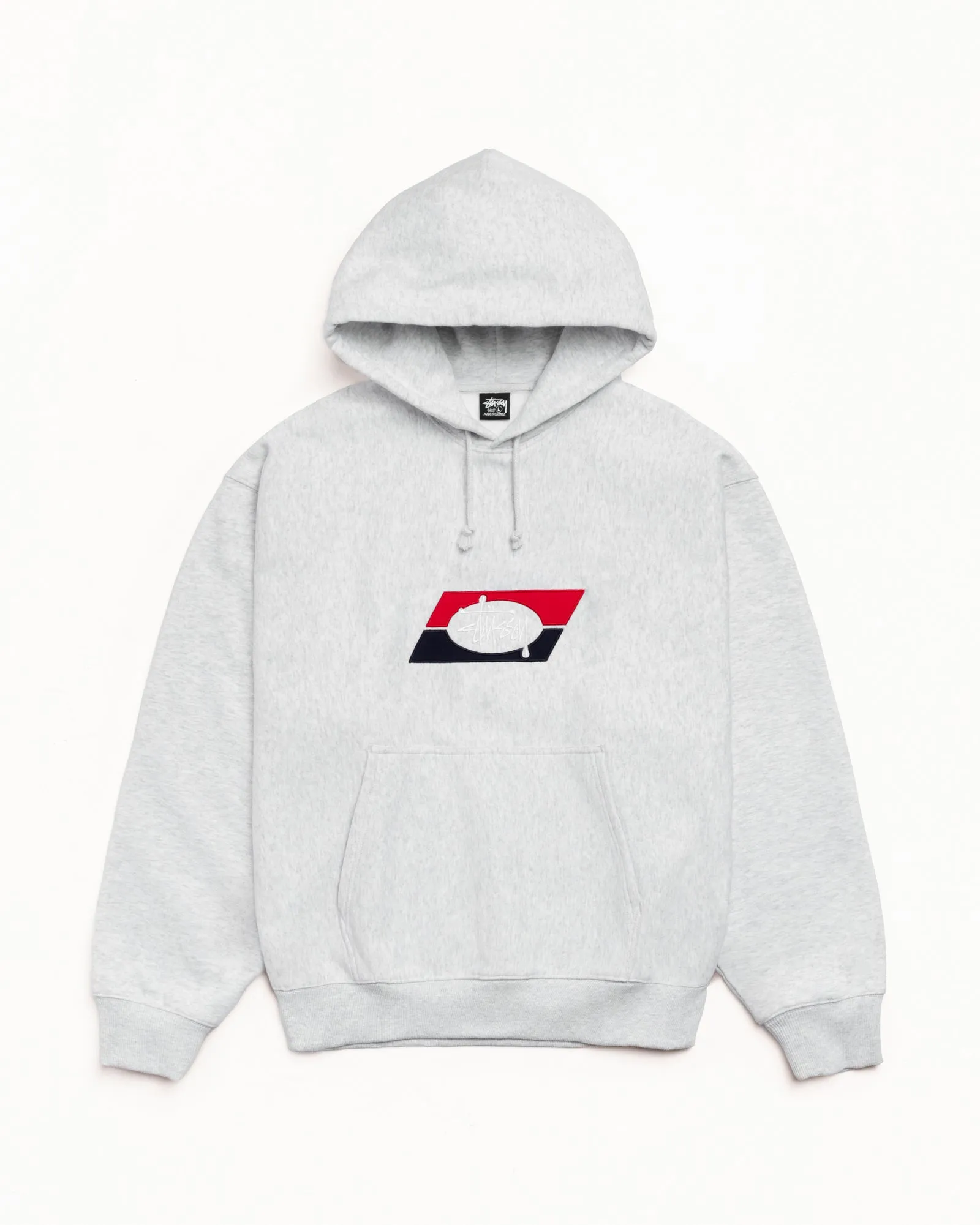 DOUBLE STRIPE EMBROIDERED HOODIE sold by Stussy