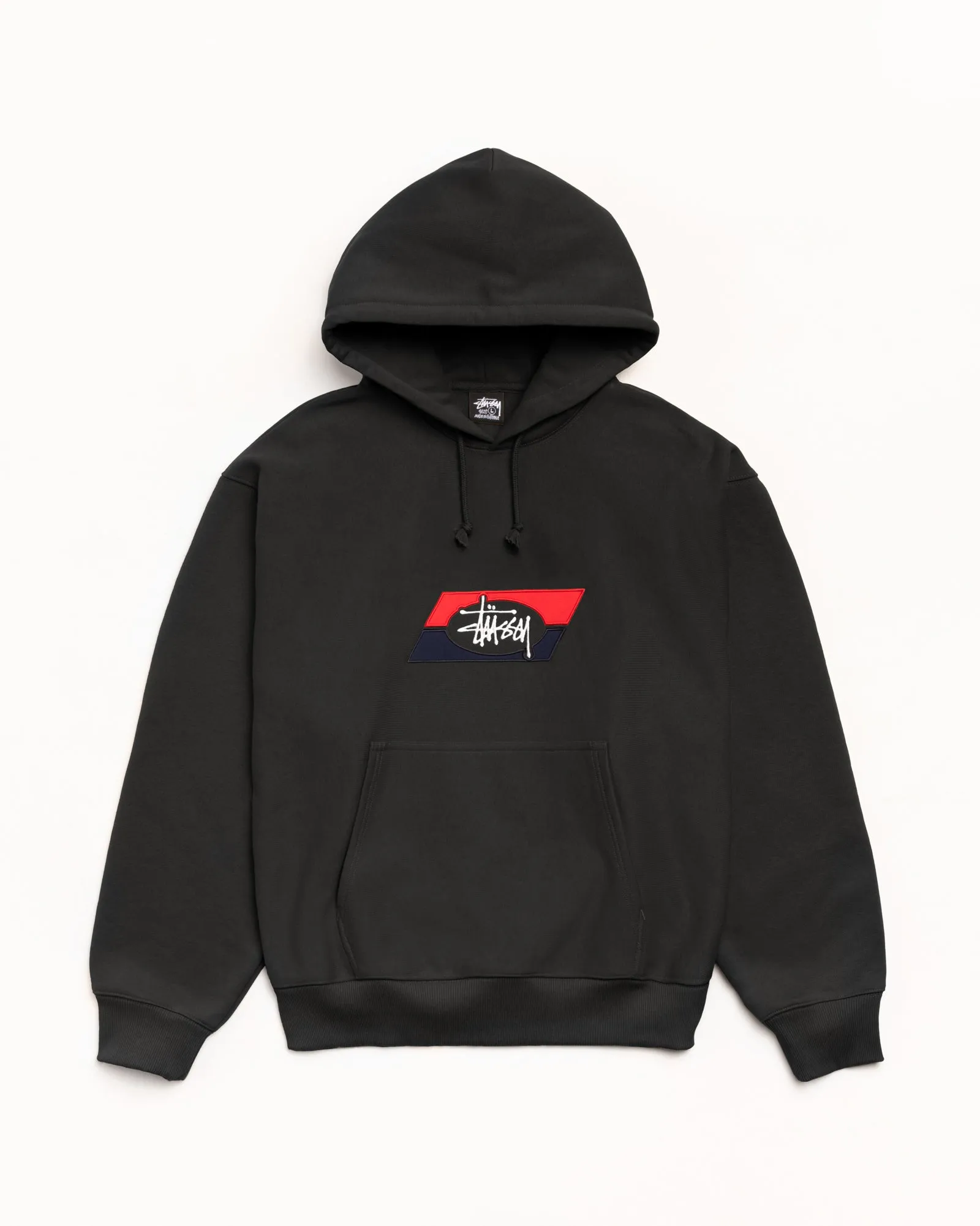 DOUBLE STRIPE EMBROIDERED HOODIE sold by Stussy
