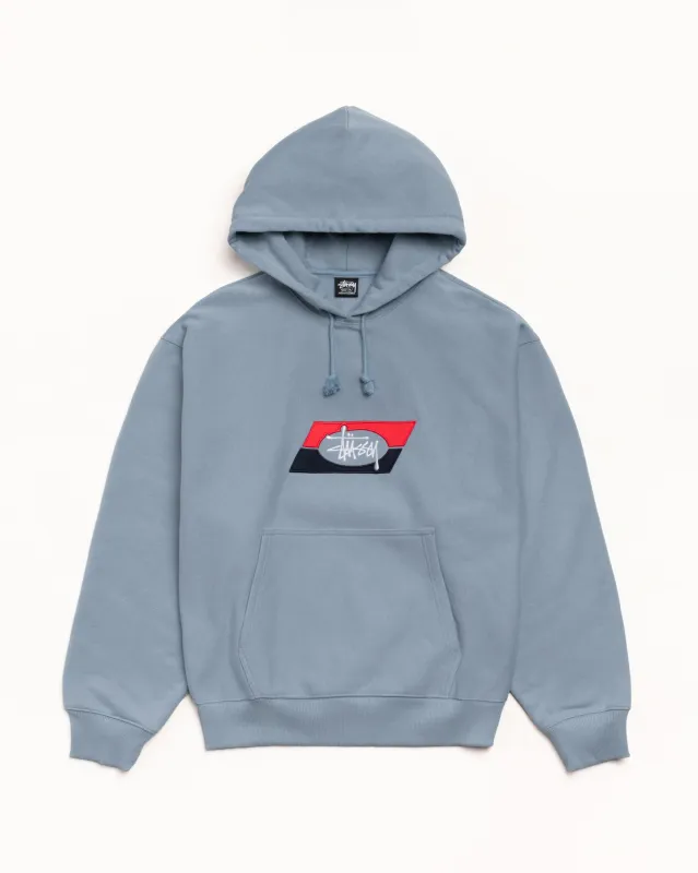 DOUBLE STRIPE EMBROIDERED HOODIE sold by Stussy