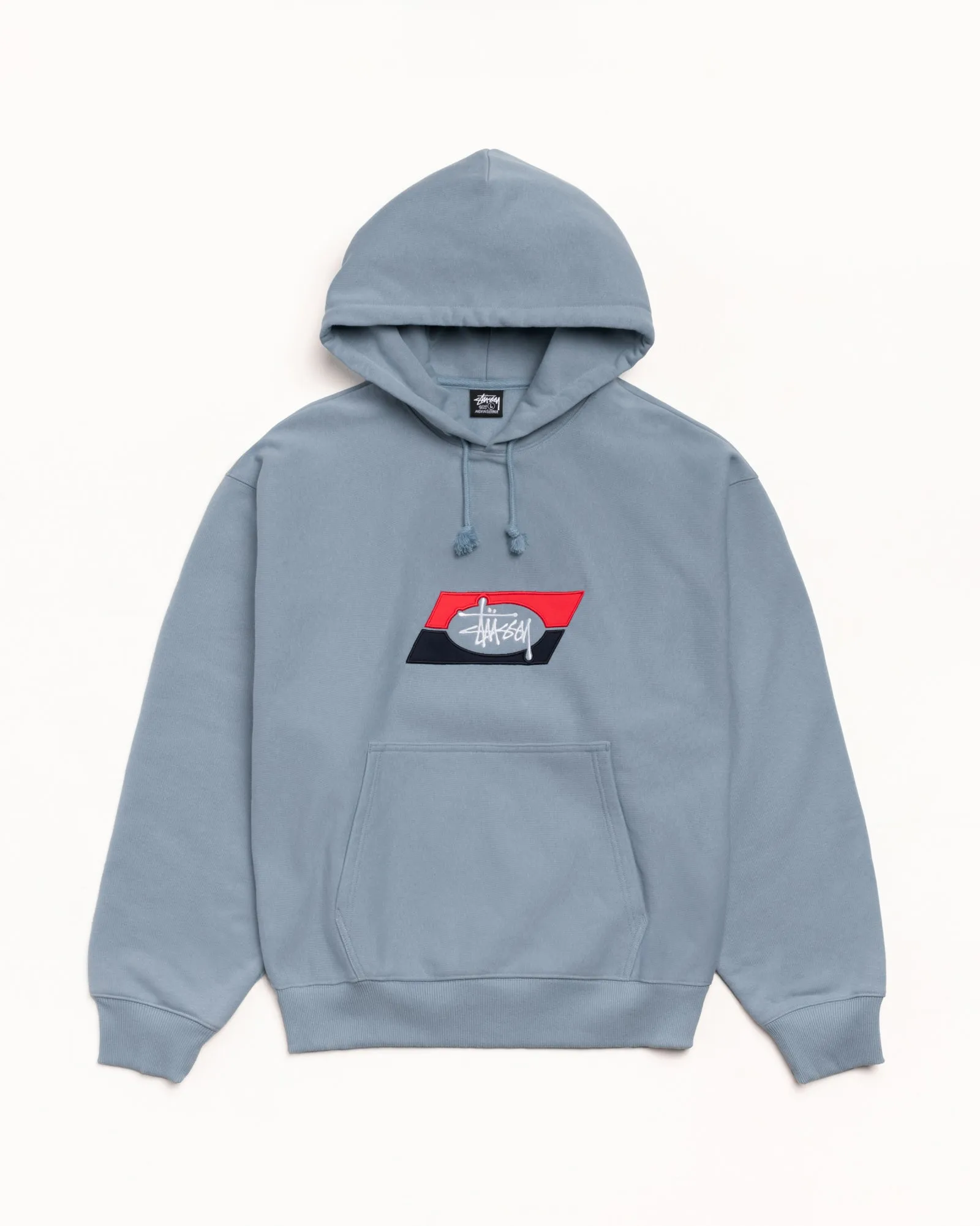 DOUBLE STRIPE EMBROIDERED HOODIE sold by Stussy