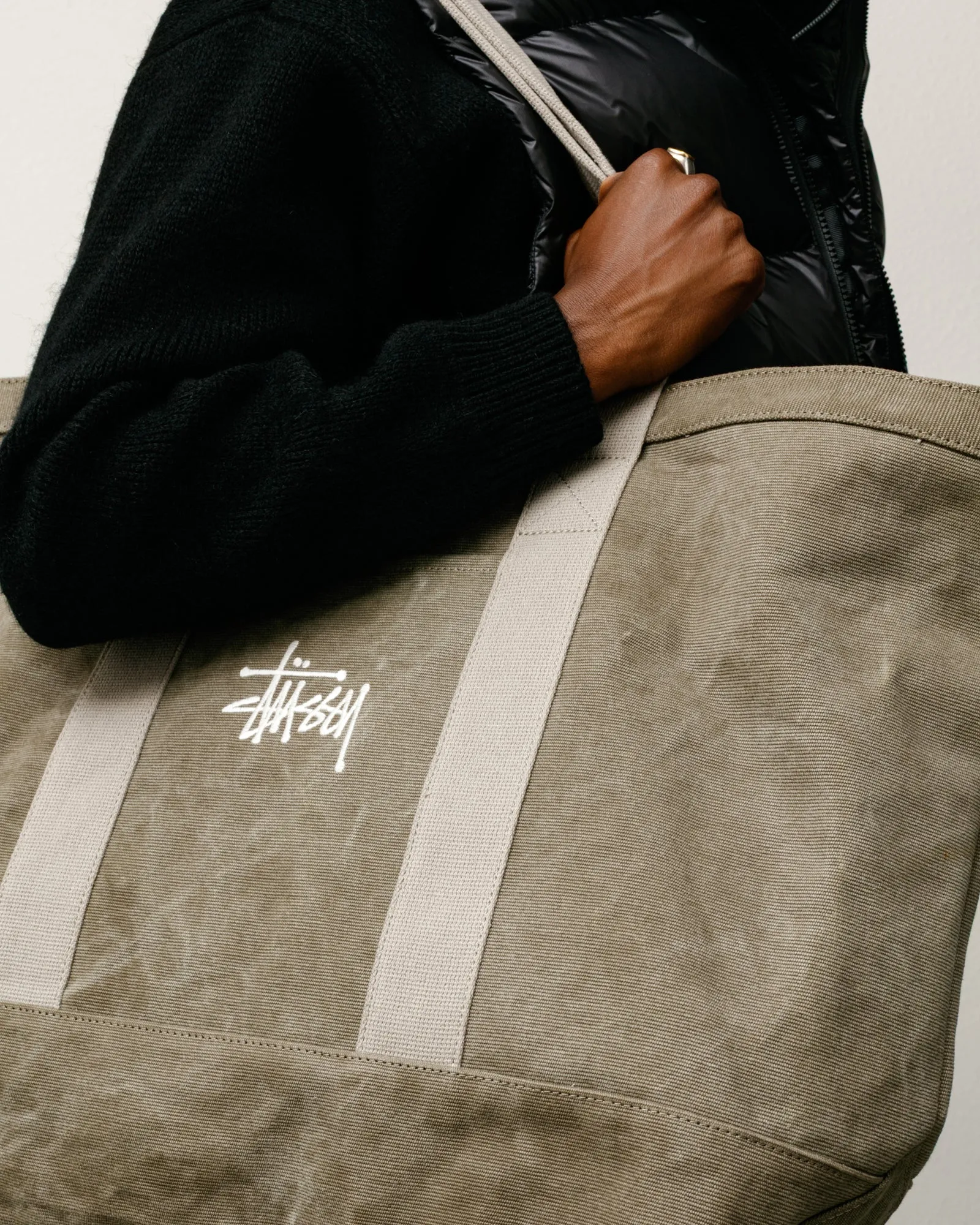 WAXED CANVAS EXTRA LARGE TOTE sold by Stussy product image thumbnail 2