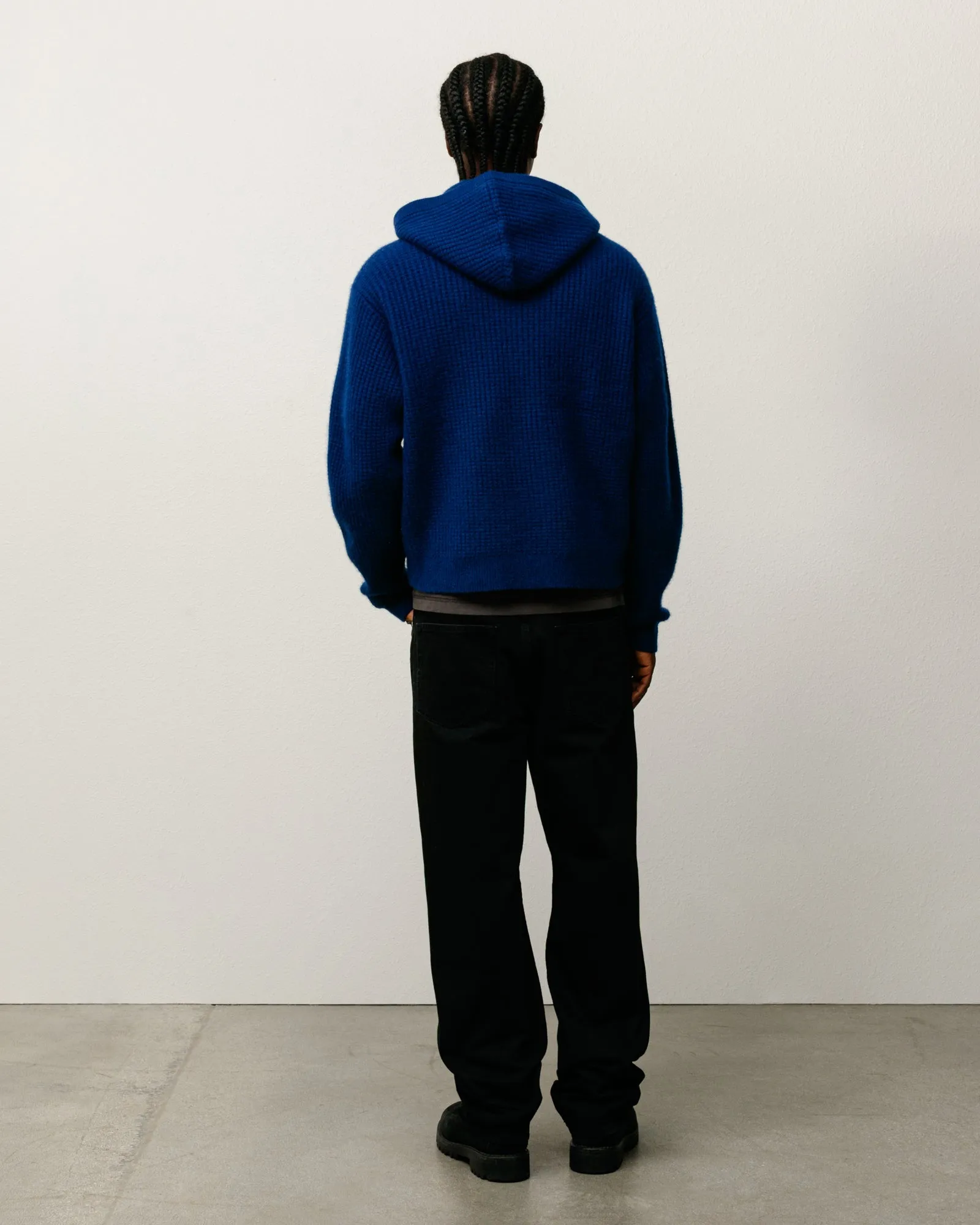 WAFFLE CASHMERE ZIP HOOD SWEATER sold by Stussy product image thumbnail 4