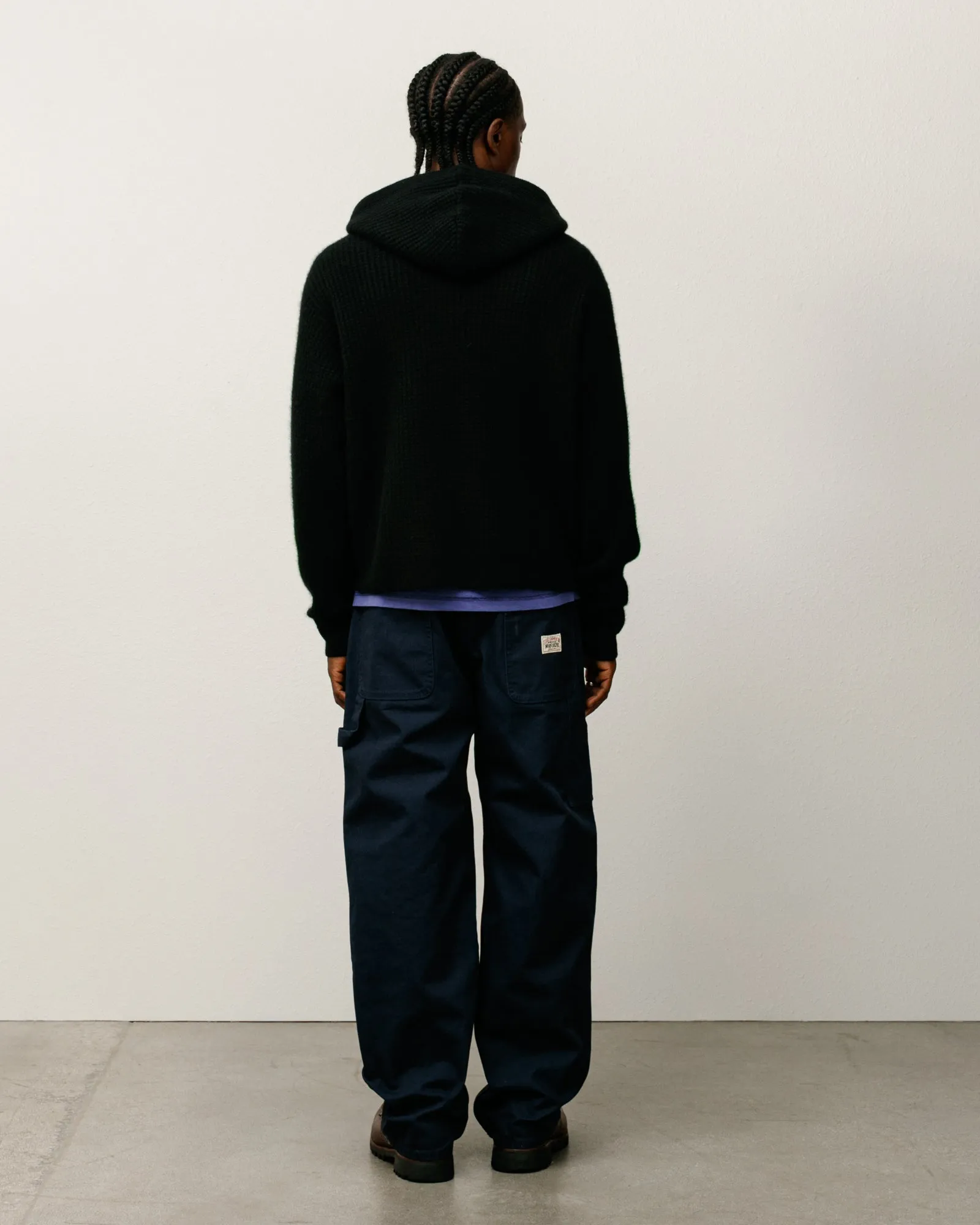 WAFFLE CASHMERE ZIP HOOD SWEATER sold by Stussy product image thumbnail 4