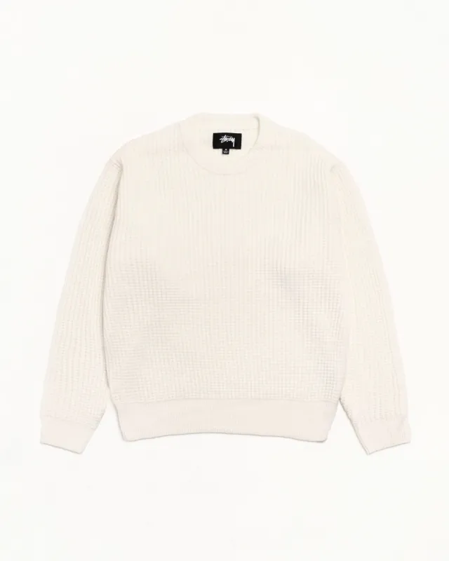WAFFLE CASHMERE SWEATER sold by Stussy