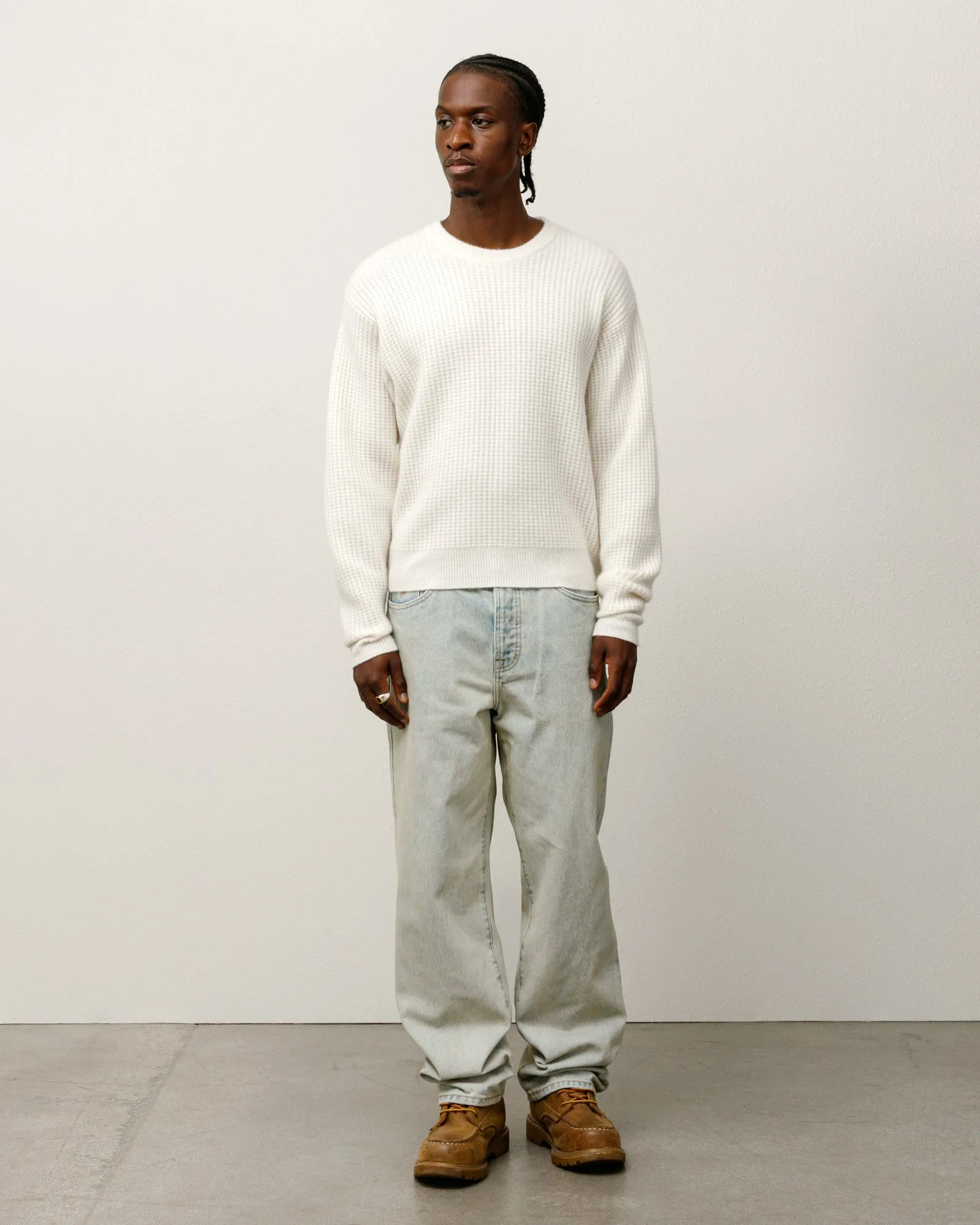 WAFFLE CASHMERE SWEATER sold by Stussy product image thumbnail 5
