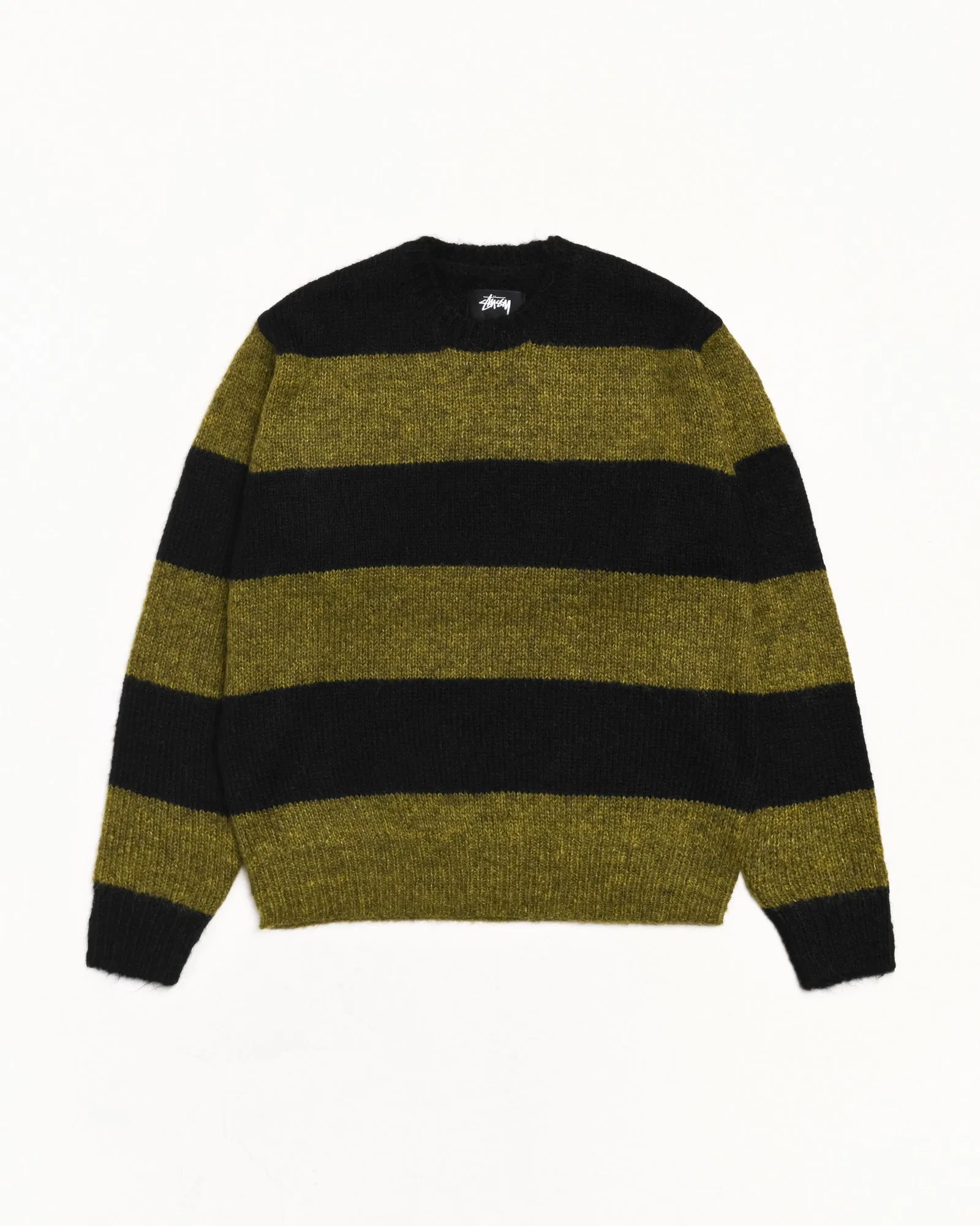 MOHAIR STRIPE SWEATER sold by Stussy