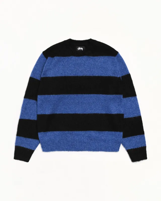 MOHAIR STRIPE SWEATER sold by Stussy