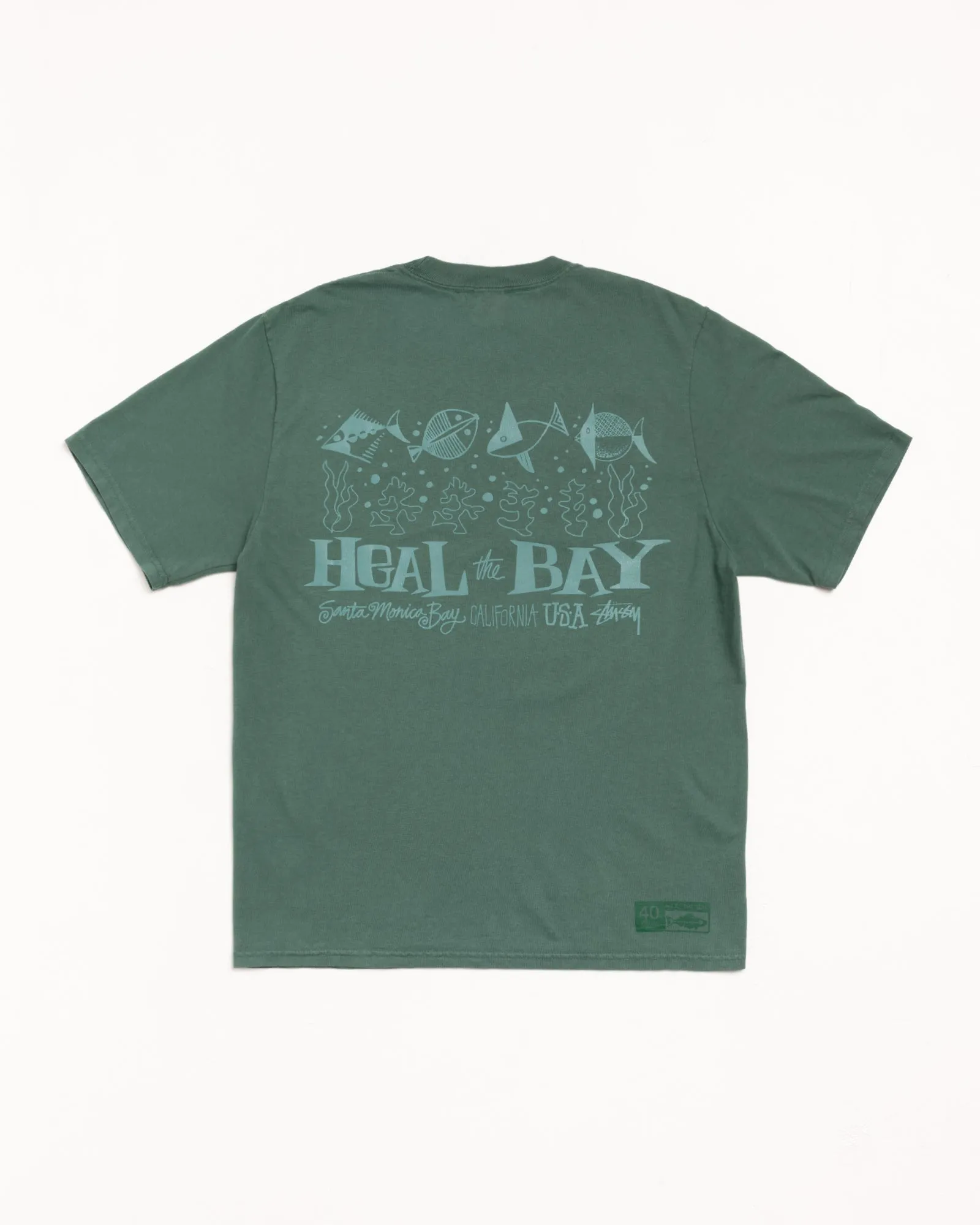 HEAL THE BAY 40 TEE PIGMENT DYED sold by Stussy product image thumbnail 2