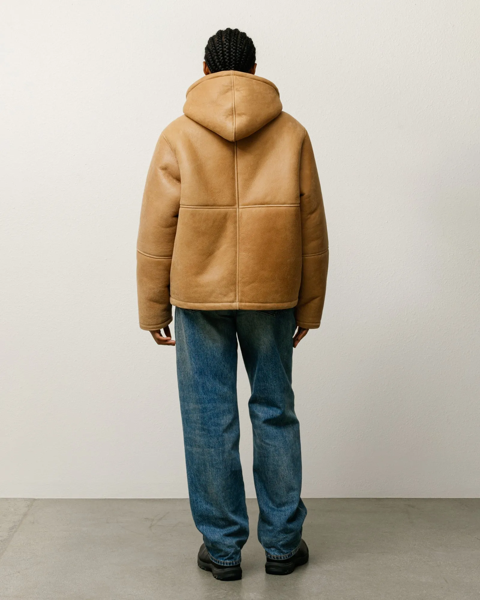 SHEARLING HOODED JACKET sold by Stussy product image thumbnail 4
