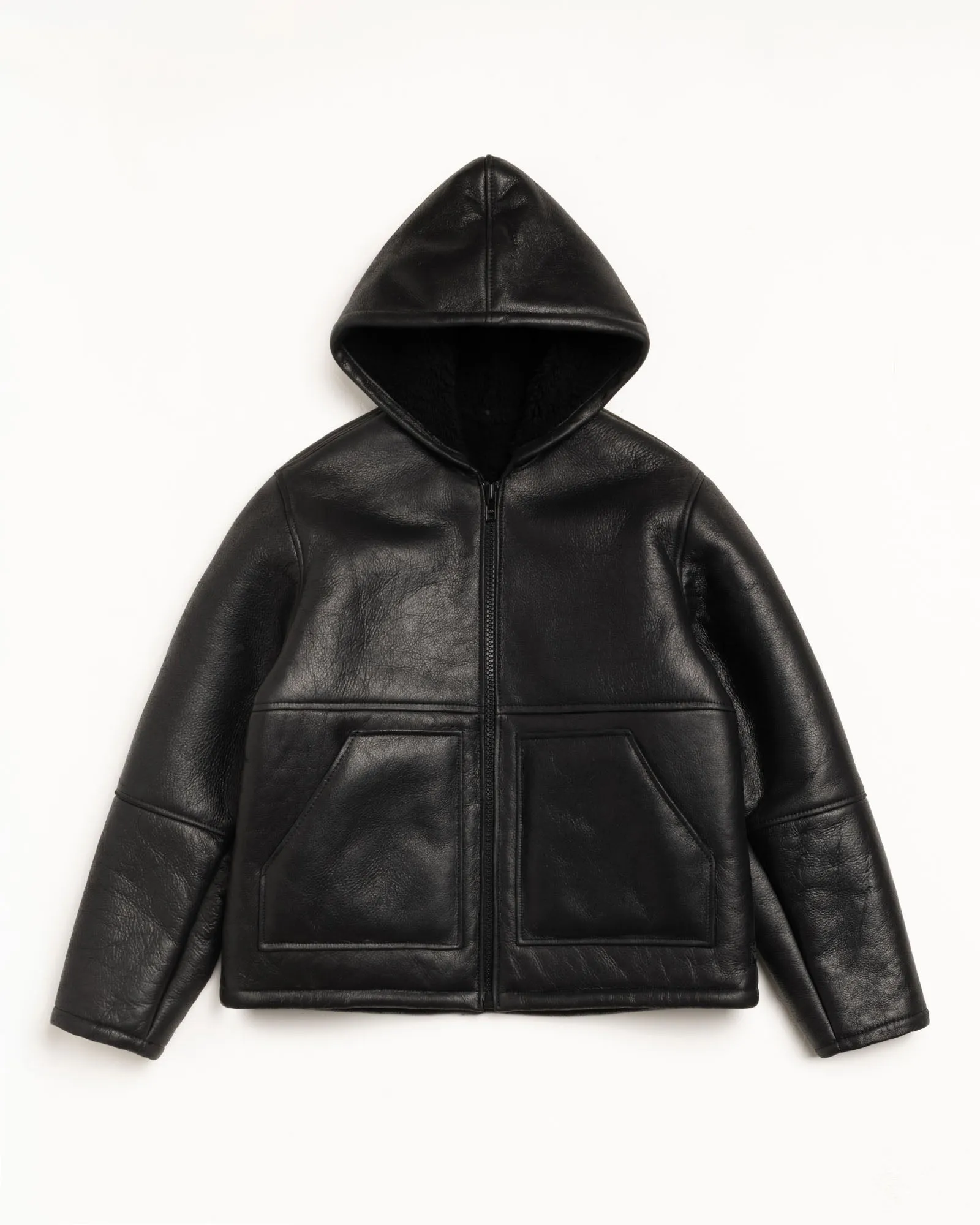 SHEARLING HOODED JACKET sold by Stussy product image thumbnail 4