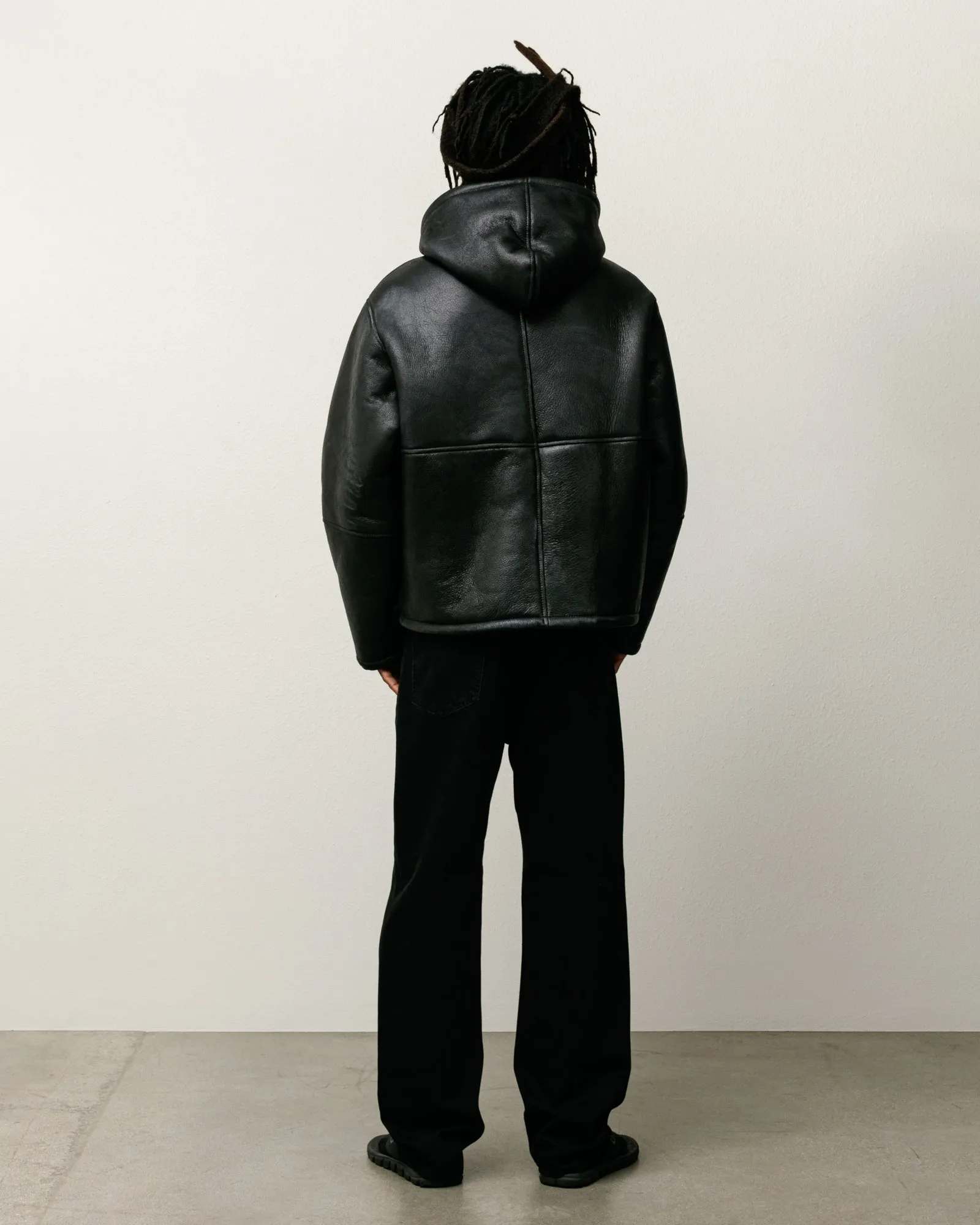 SHEARLING HOODED JACKET sold by Stussy product image thumbnail 3